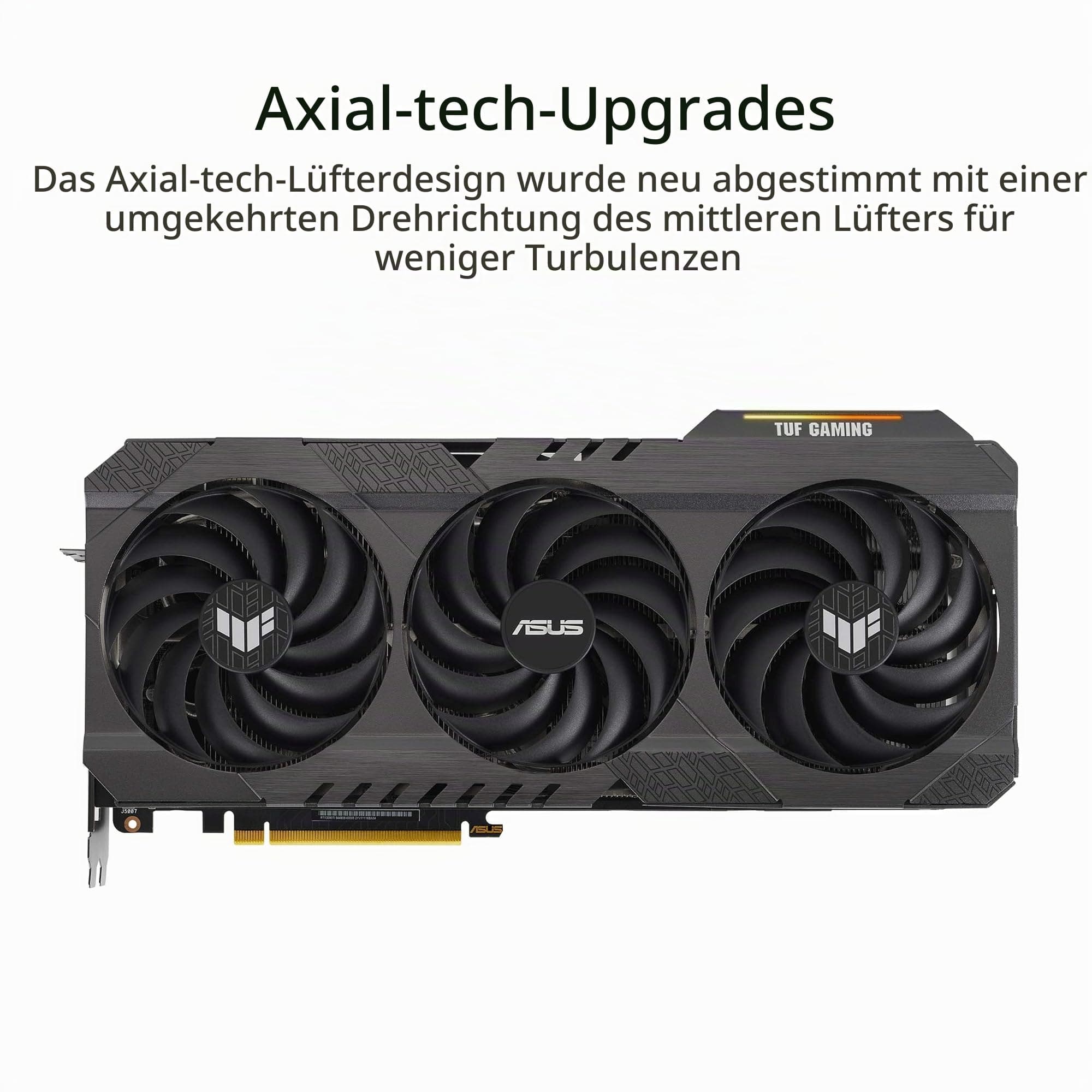 ASUS TUF GeForce RTX 3090 Ti 24GB GDDR6X Gaming Grafikkarte (Nvidia Ampere, PCIe 4.0, DLSS, Raytracing, GDDR6X Speicher, 2X HDMI 2.1, 3X DisplayPort 1.4a, TUF-RTX3090TI-24G-GAMING), 90YV0HC3-M0NA00 Bild 3