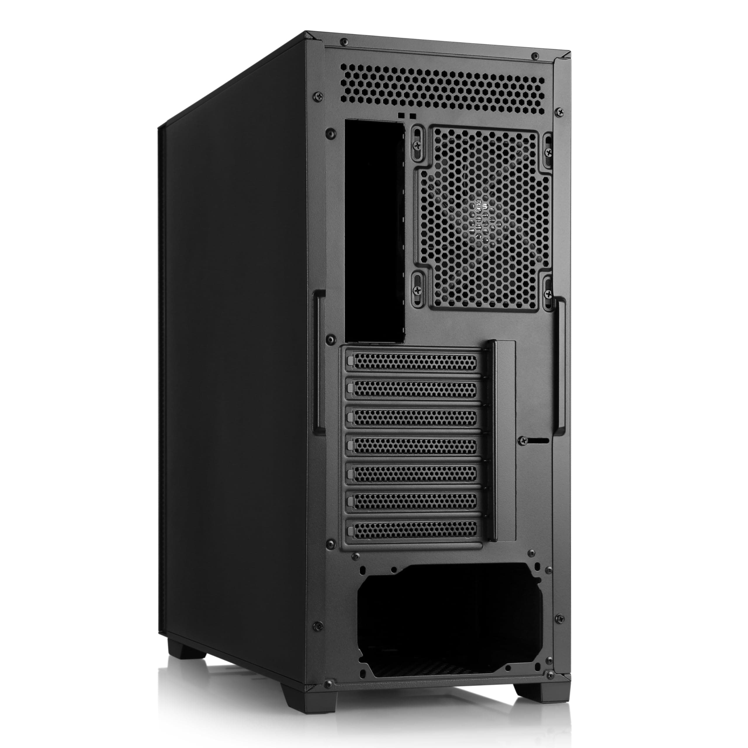 Gaming PC-Gehäuse Cronos II Silent - Midi-Tower, schallgedämmt, Low-Noise, vormontierte Lüfter, E-ATX, ATX, Micro-ATX, Mini-ITX, schwarz Bild 5