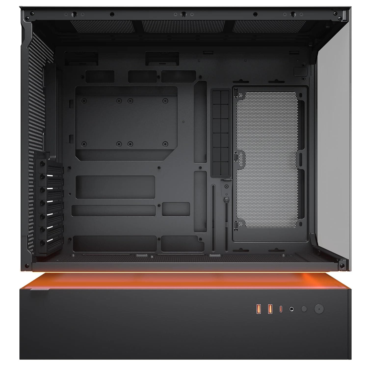 Cougar CFV235 ARGB Gaming-Gehäuse – MidTower ATX/CEB, 270° Airflow, 4× ARGB- PWM Lüfter, GPU bis 430 mm, USB-C (schwarz) Bild 7