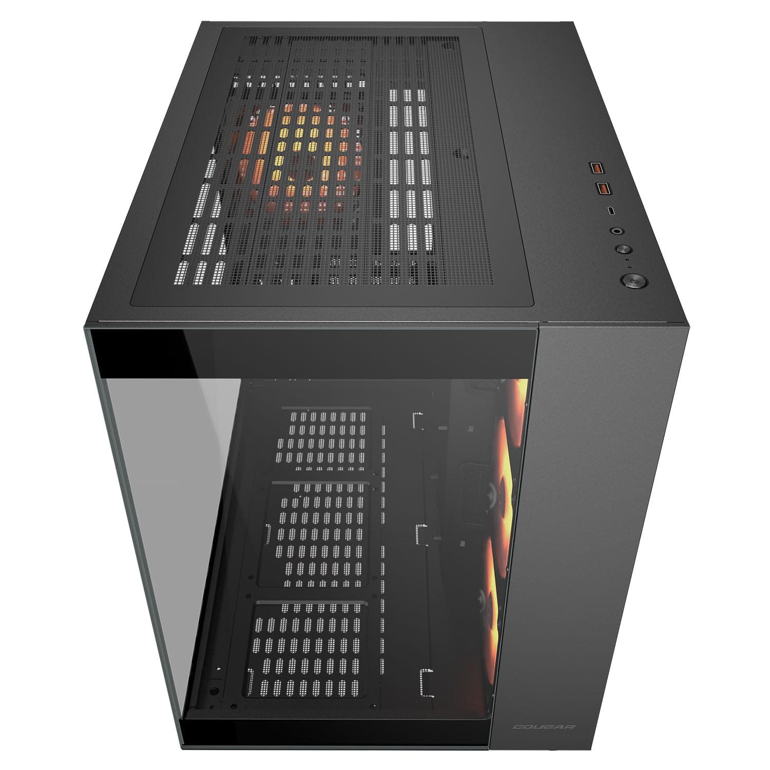 Cougar Cube Midi-Tower-Gehäuse aus gehärtetem Glas, FV150 ARGB, Schwarz Bild 5