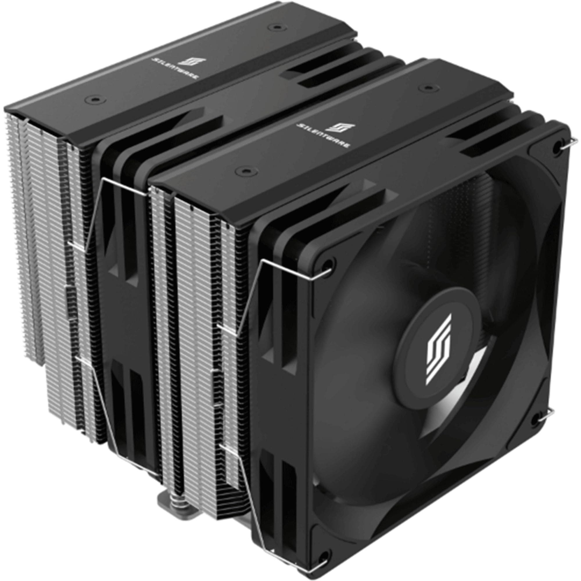 Titan Performance CPU-Luftkühler, Dual-Tower, 6 Kupfer-Heatpipes, 2x 120mm PWM Lüfter mit Hydro-Lager, TDP bis 265W, Kompatibel mit Intel LGA 115X/1200/1700/1851 und AMD AM4/AM5