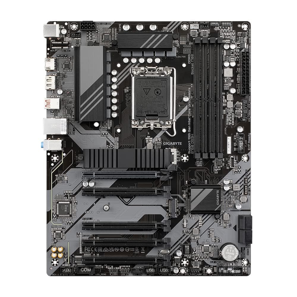 GIGABYTE B760 DS3H Mainboard - Unterstützt Intel Core Prozessoren der 14. Generation, 8+2+1 Phasen digitales VRM, bis zu 7600MHz DDR5 (OC), 2X PCIe 4.0 M.2, GbE LAN, USB 3.2 Gen 2x2 Bild 4