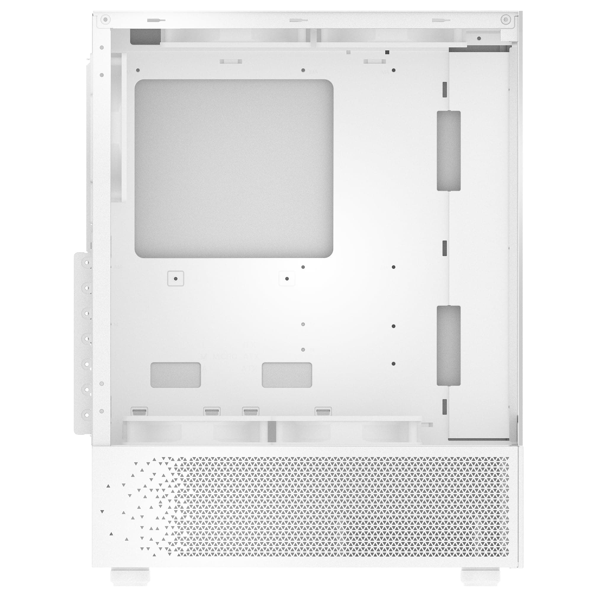 XPG Invader X Mini White ATX Mid Tower PC Case with 5 X ARGB Fans, VGA Support Up to 330mm, CPU Cooler Support Up to 166mm - INVADERXMINIMT-WHCWW Bild 7