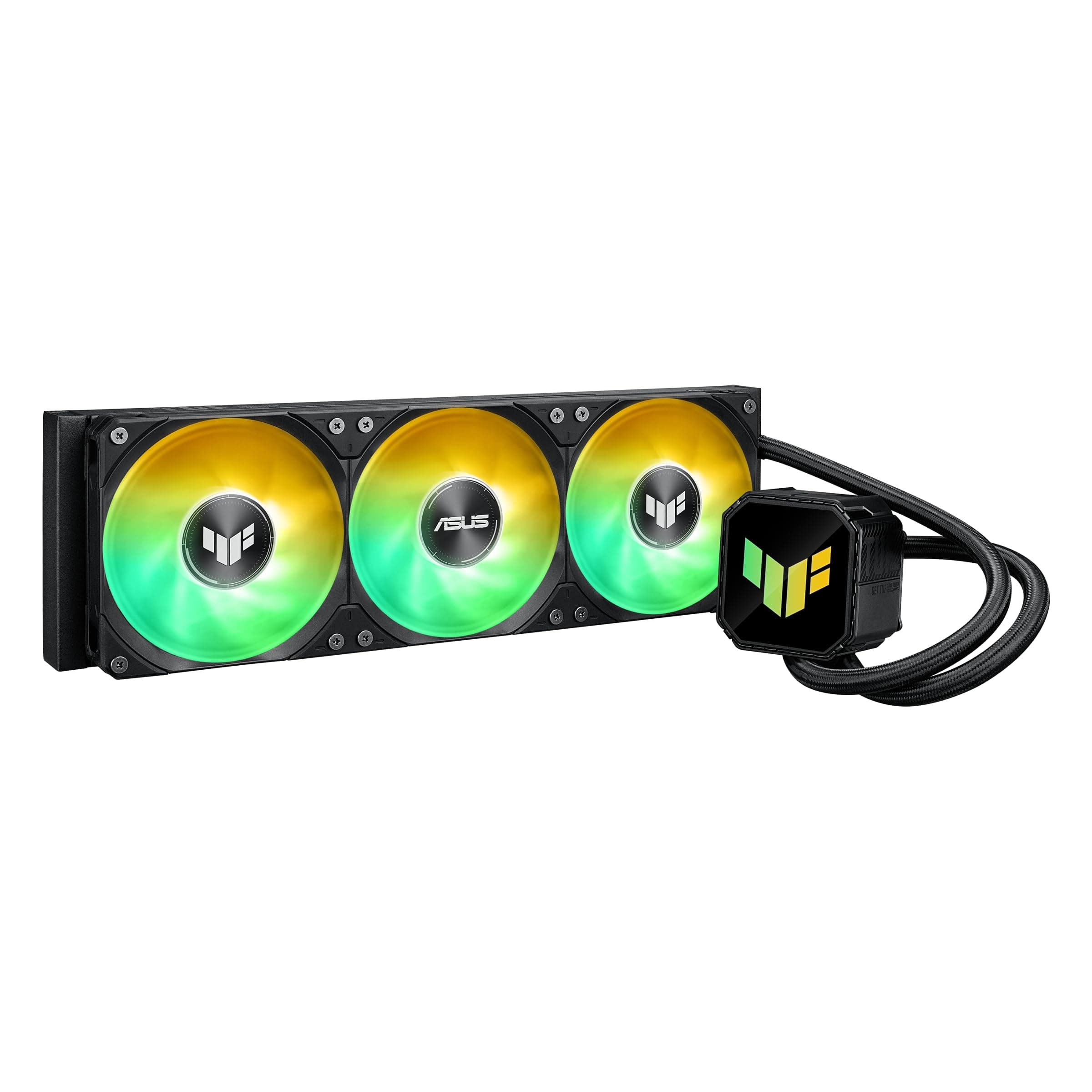 ASUS TUF Gaming LC III 360 ARGB All-in-One-Flüssig-CPU-Kühler (vorinstallierte, integrierte Dreifachlüfter, 400mm Schläuche, Intel LGA 1851, 1700, 1200 und AMD AM5, AM4, Aura ARGB Beleuchtung) Bild 7