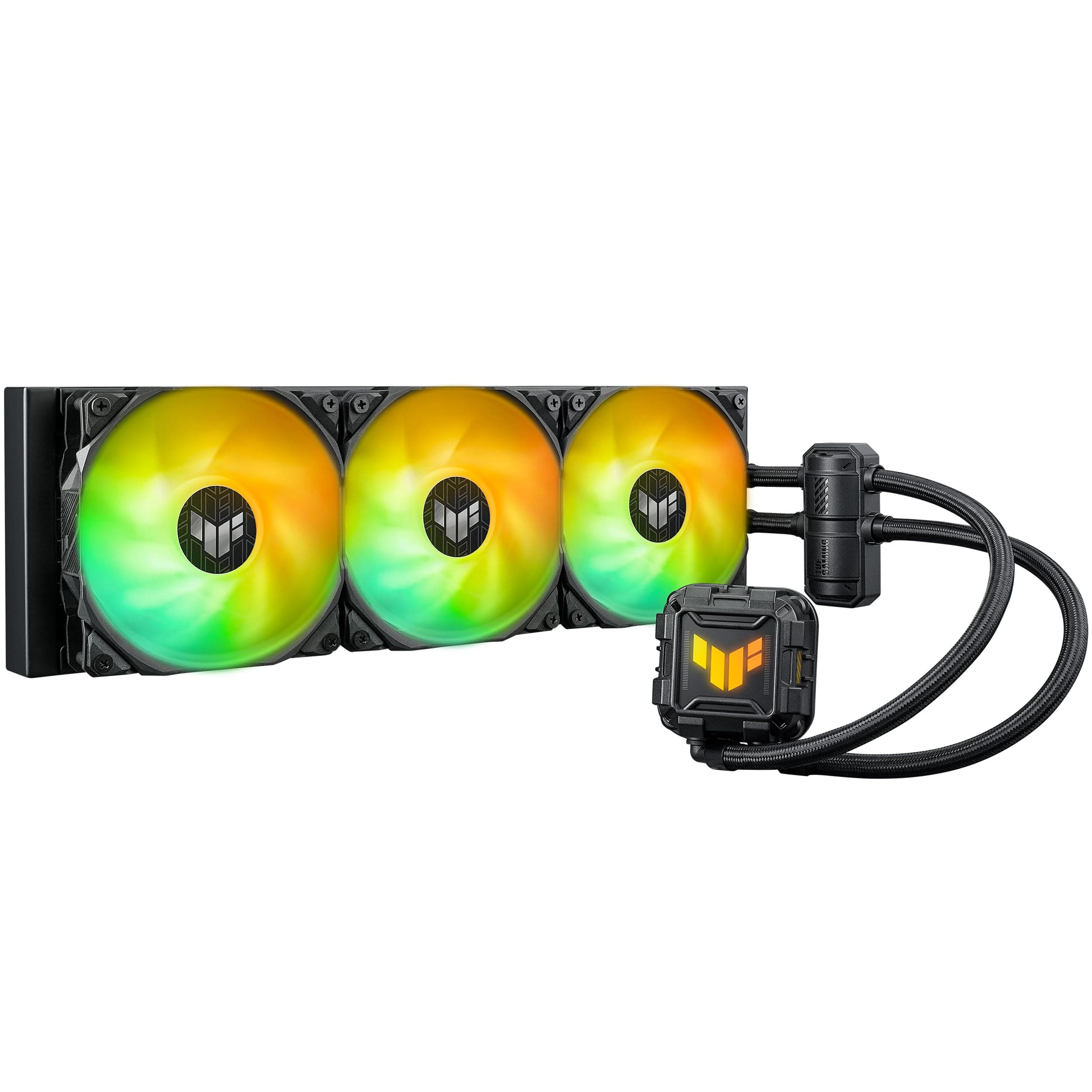 ASUS TUF Gaming LC II 360 ARGB All-in-One-Flüssig-CPU-Kühler (Aura Sync Beleuchtung, 3X TUF Gaming 120mm ARGB-Radiatorlüfter, schwarz) Bild 2
