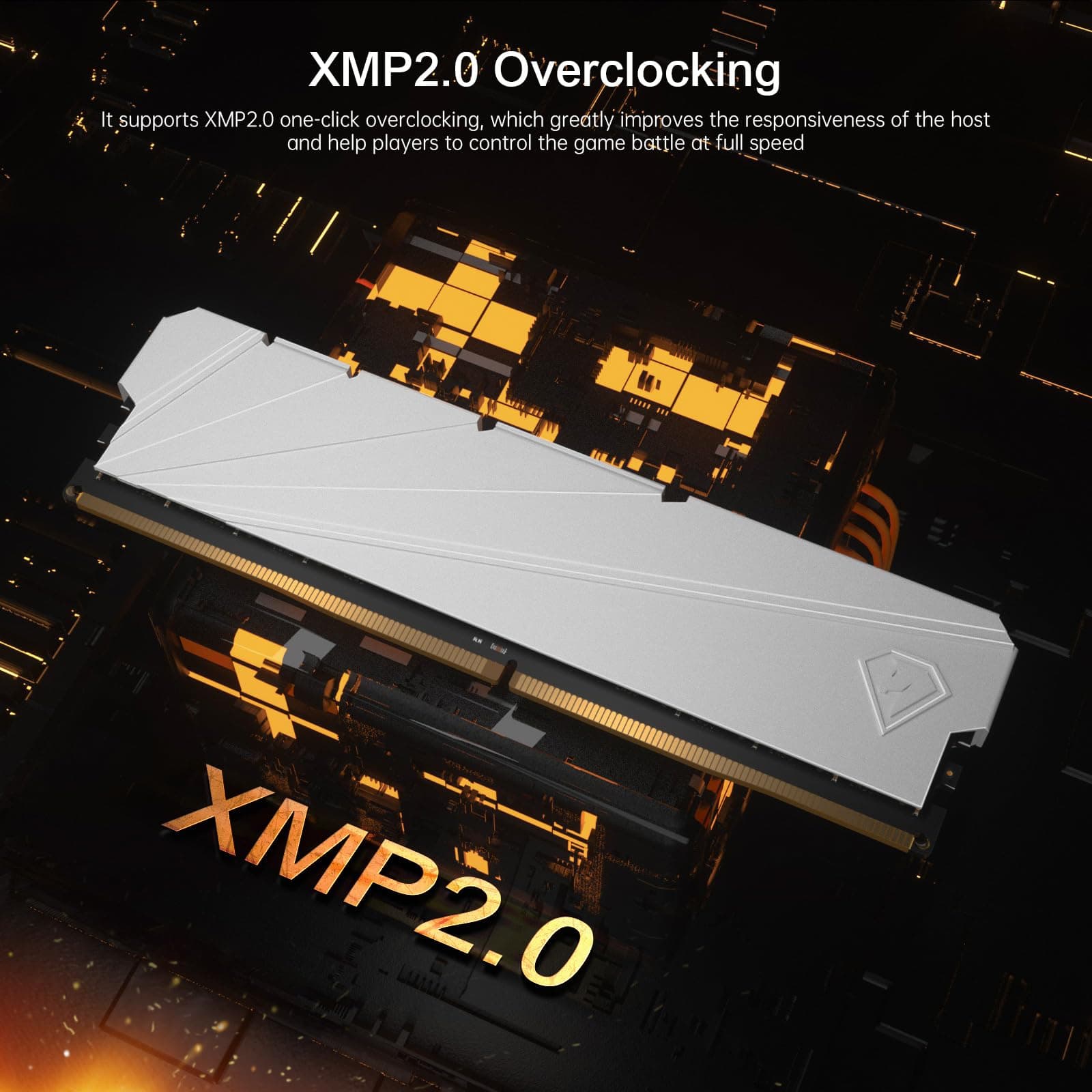 Netac 32GB (2x16GB) DDR4 3200MHz C16 XMP 2.0 High Performance Desktop Workstation Kit, weiß 2×16GB Bild 6