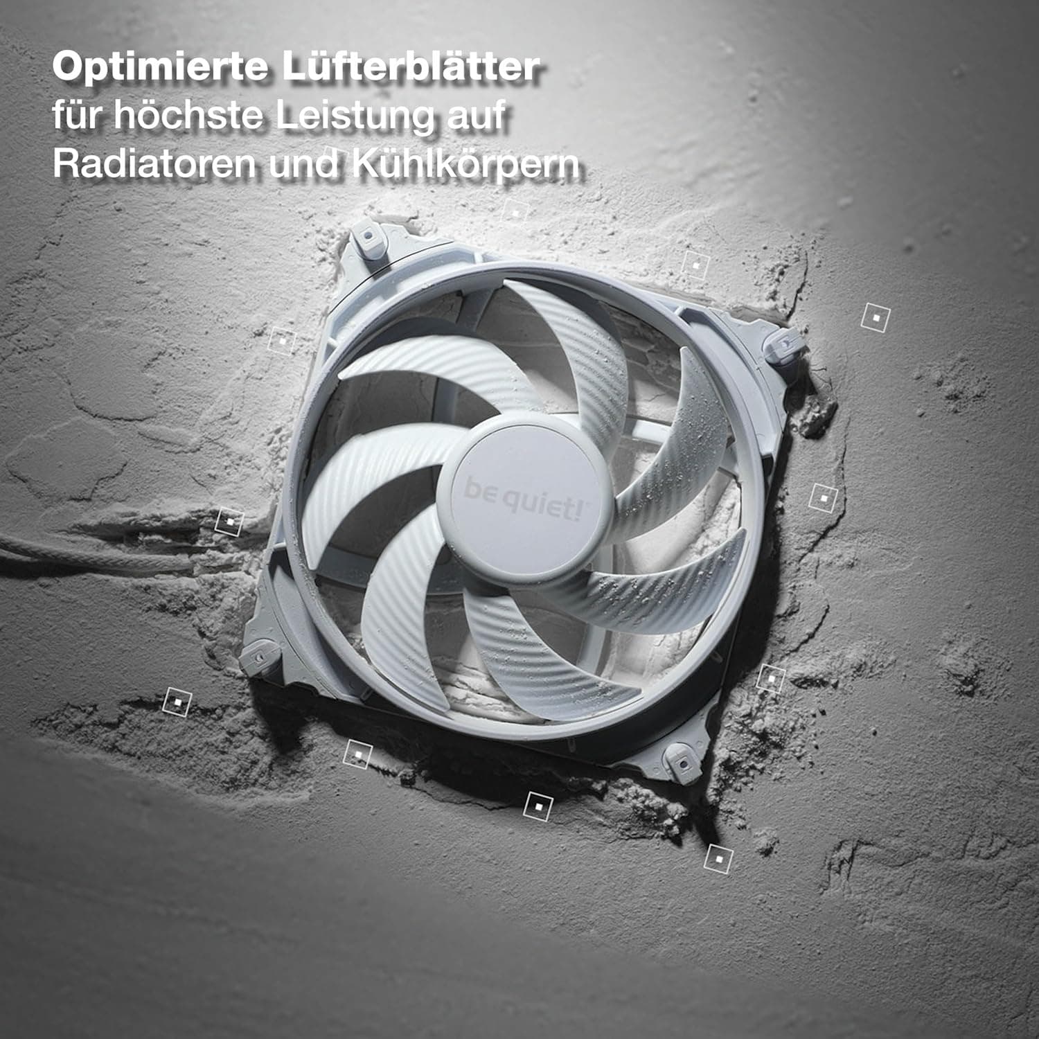 be quiet! Silent Wings 4 140mm PWM high-speed White Lüfter, optimierte Lüfterblätter, außergewöhnlich hohe Performance, maximaler Luftdruck, sehr leise, 6-Pol-Lüftermotor, Fluid-Dynamic-Lager, BL117 Bild 3