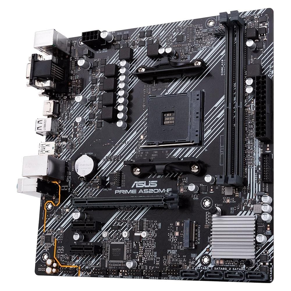 ASUS Prime A520M-E Mainboard Sockel AM4 (AMD Ryzen, micro-ATX, M.2, 1Gbit/s-Ethernet, SATA 6Gbit/s, USB 3.2 Gen 2 Typ-A) Bild 7
