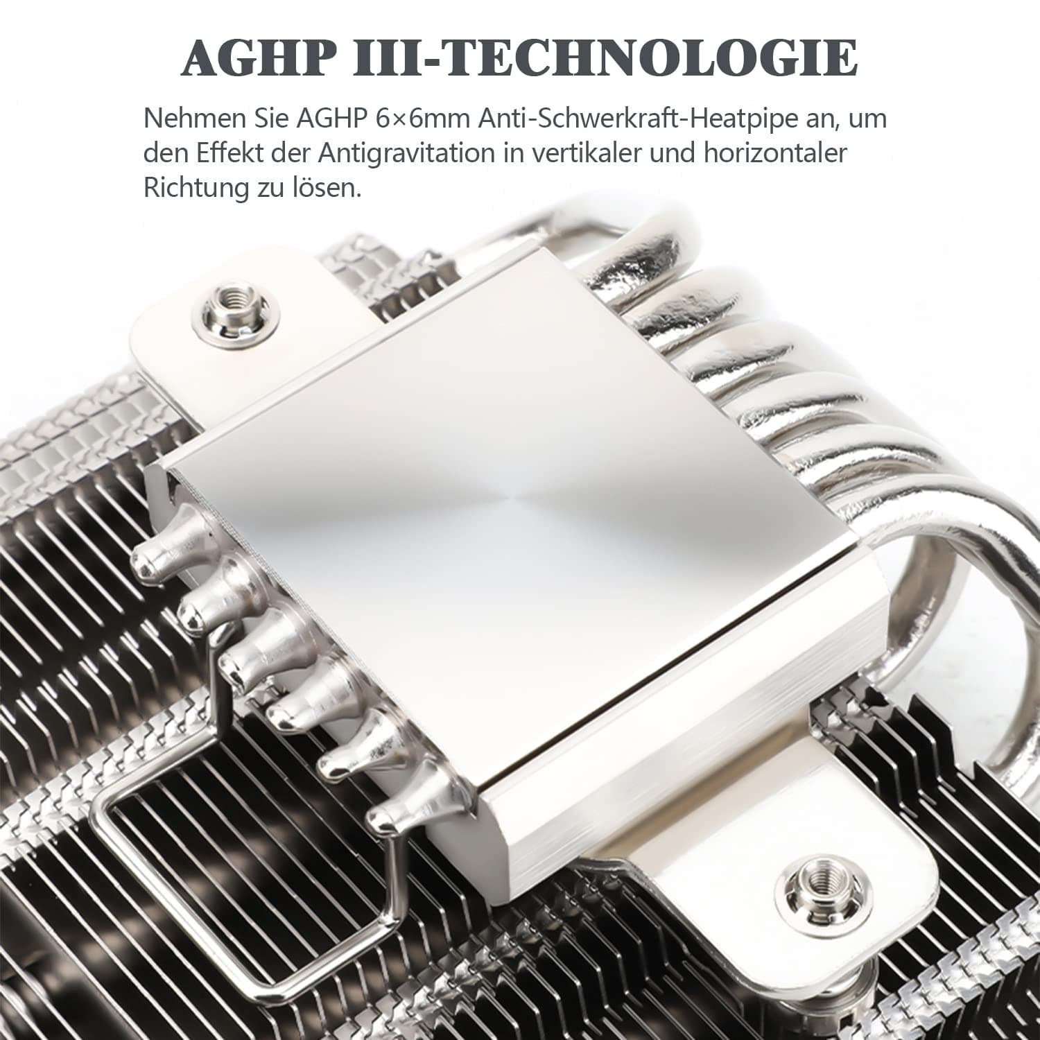 Thermalright AXP120-X67 Low-Profile-CPU-Luftkühler mit recht 120-mm-TL-C12015-PWM-Lüfter, 6 Heatpipes, 67 mm Höhe, für AMD AM4 AM5/Intel LGA 1700/1150/1151/1155/1200/1851(AXP120 X67) Bild 5