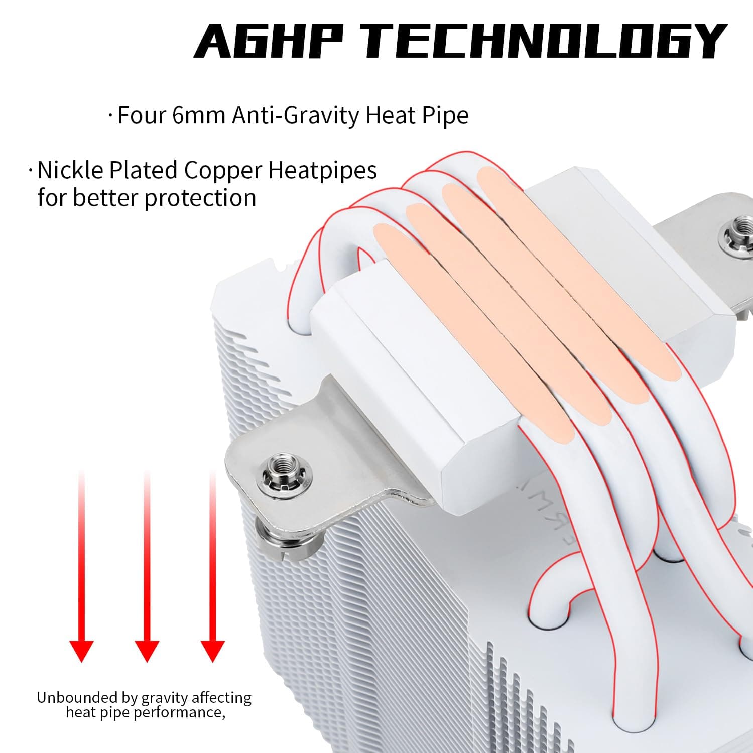 Thermalright Assassin X 120 SE Weiß CPU Luftkühler, 4 Heat Pipes, TL-C12CW-S PWM Leise Fan CPU Kühler mit S-FDB Lager, Für AMD: AM4/AM5/Intel LGA1700/1851/1150/1151/1155/1156/1200 Bild 7