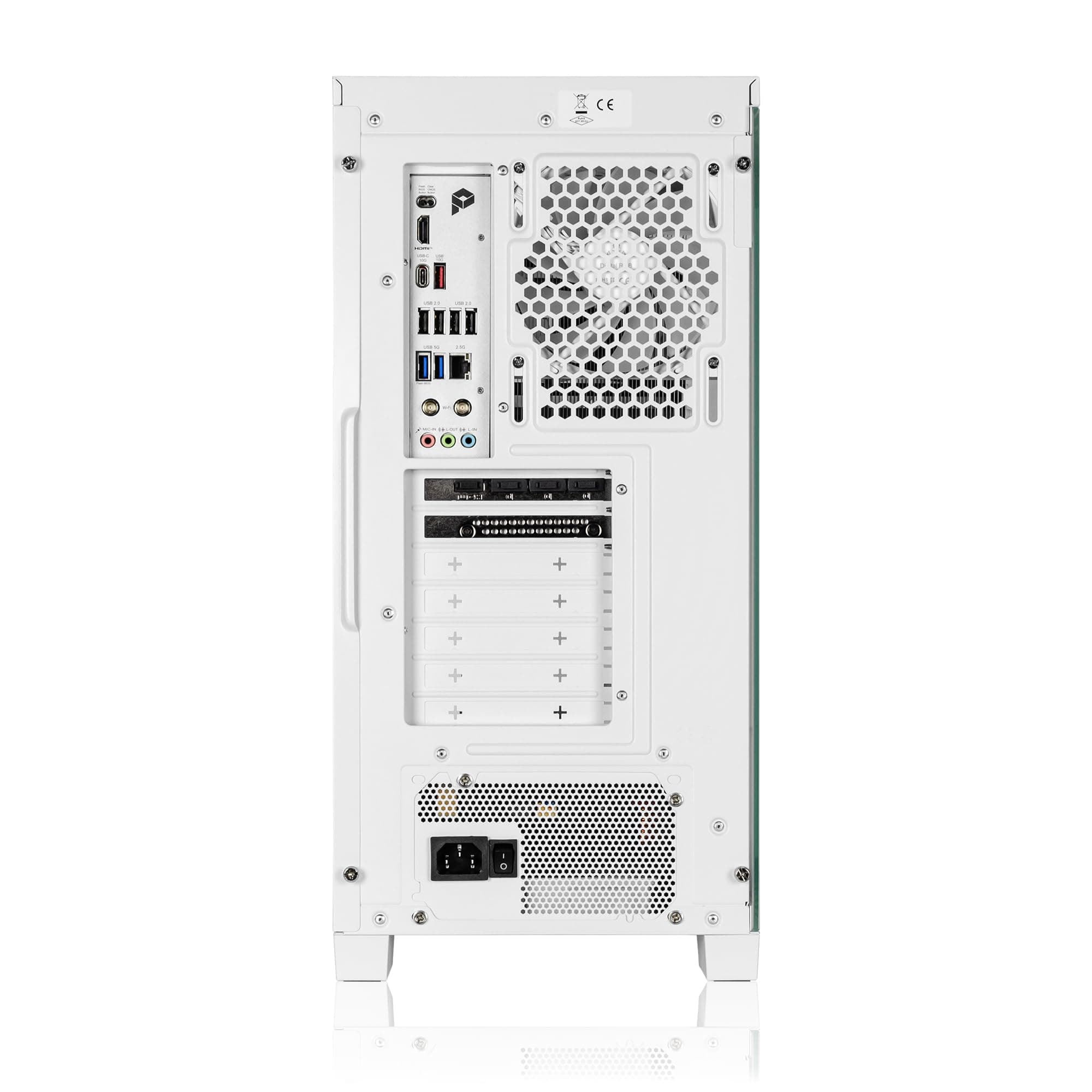 Aurum White Gaming PC Ryzen 7 5700X • GeForce RTX5060Ti 16GB • 32GB DDR4 • 1000GB M.2 SSD • Windows 11 • Luftkühlung • WLAN • Gamer PC Computer Gaming Rechner R7 5700X+RTX5060Ti 16G+32GB RAM+1TB SSD Bild 5