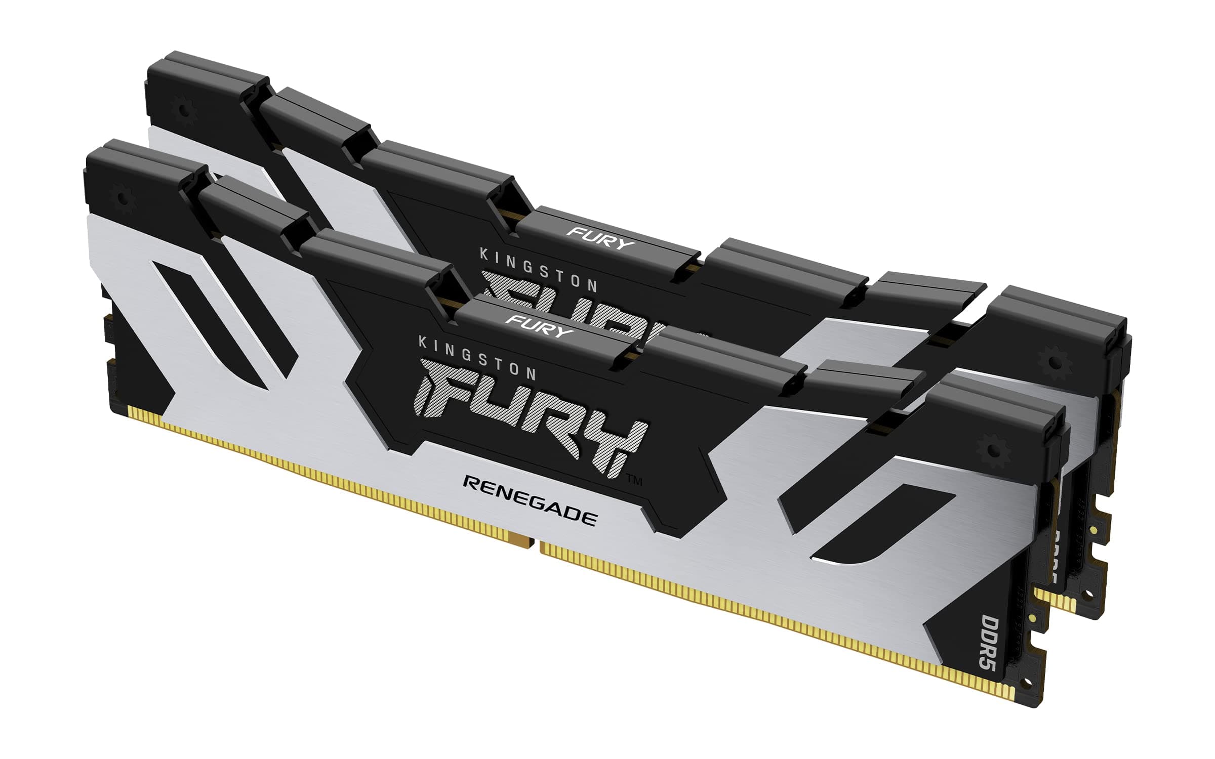 Kingston FURY Renegade DDR5 RGB Silber/Schwarz XMP 32GB (2x16GB) 7200MT/s CL38 DIMM Desktop Gaming Speicher Kit mit 2 - KF572C38RSAK2-32 Bild 2