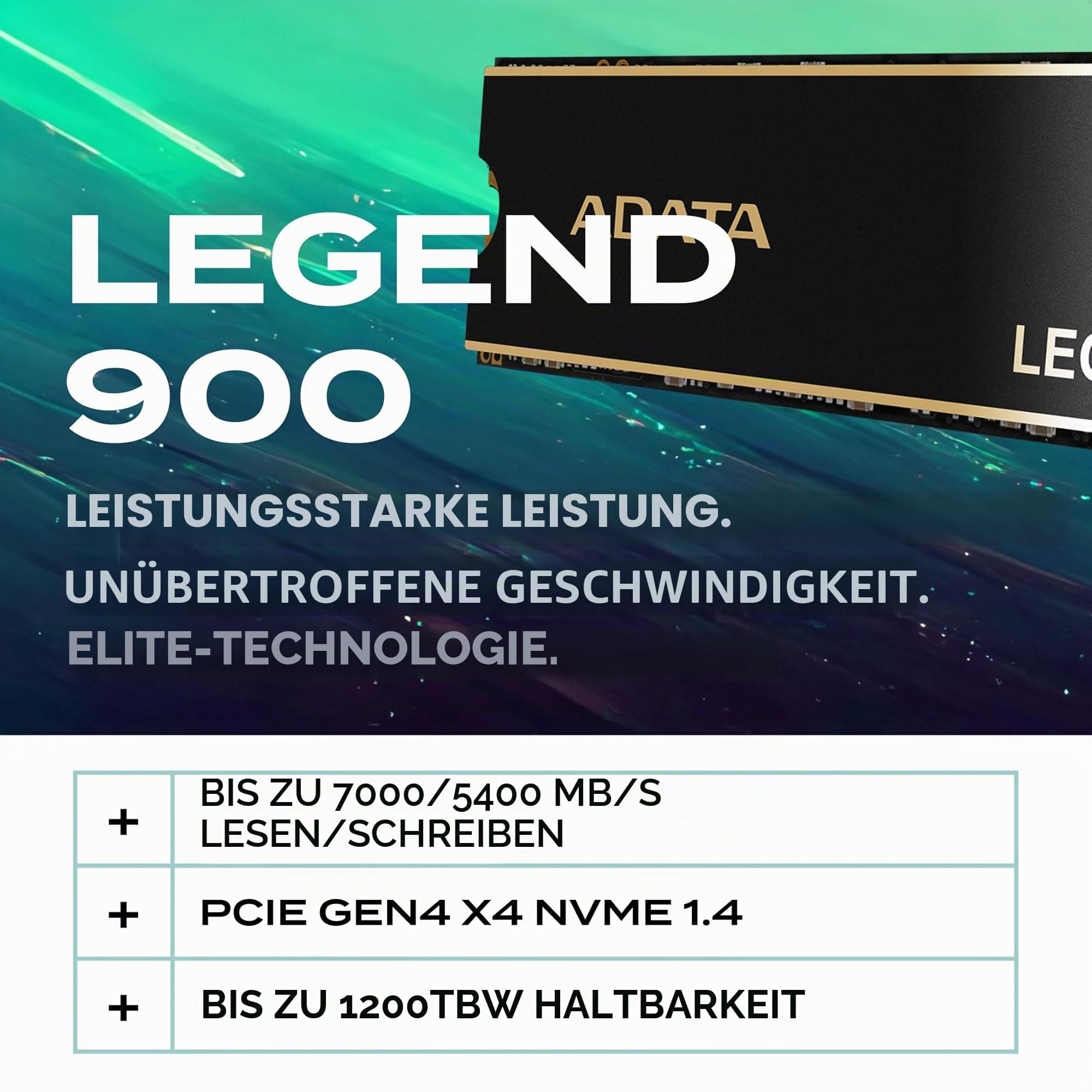 Adata Legend 900 1 Tb M.2 Pci Express 4.0 Nvme 3d Nand (adata 1tb Legend 900 Gen4 Ssd) Bild 4