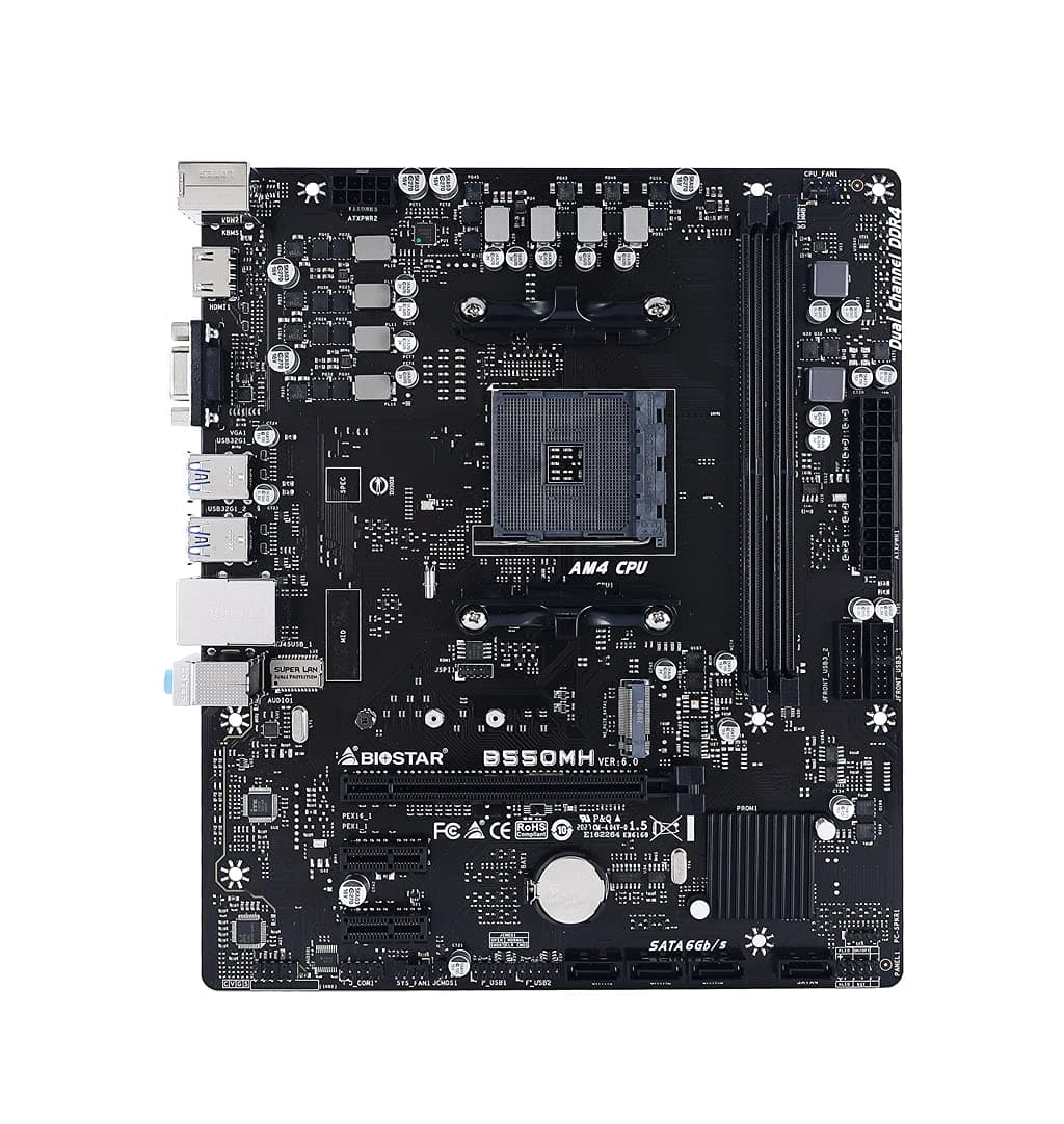 Biostar B550MH Ver. 6.0 AMD B550 Socket AM4 micro ATX Bild 3
