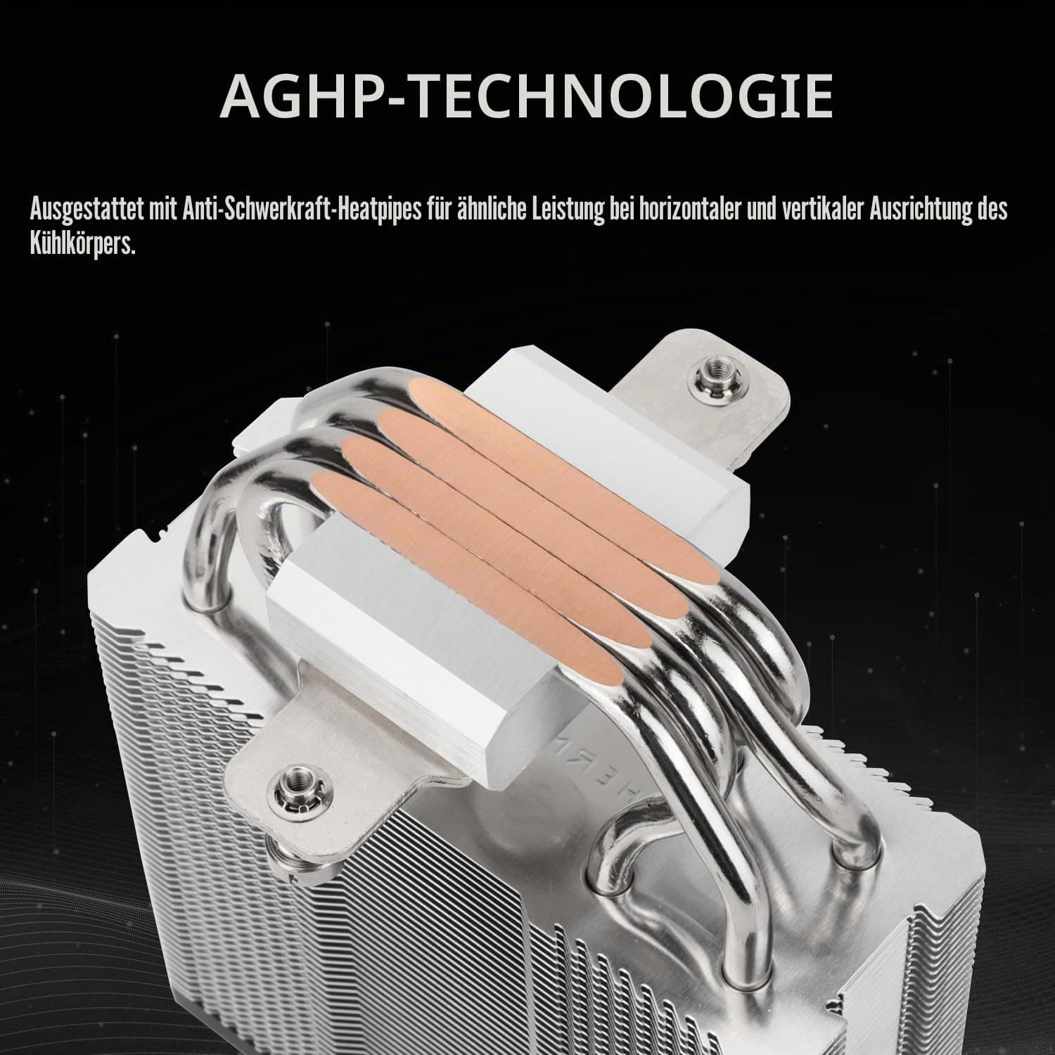 TR-Assassin X 120R Digital Black CPU Cooler Air mit 4X6mm Wärmeleitpaste, digitalem Display-Oberteil, PWM-Lüfter-Wärmekörper-Prozessorkühler, 151mm hoch AX120R D BLACK Bild 3