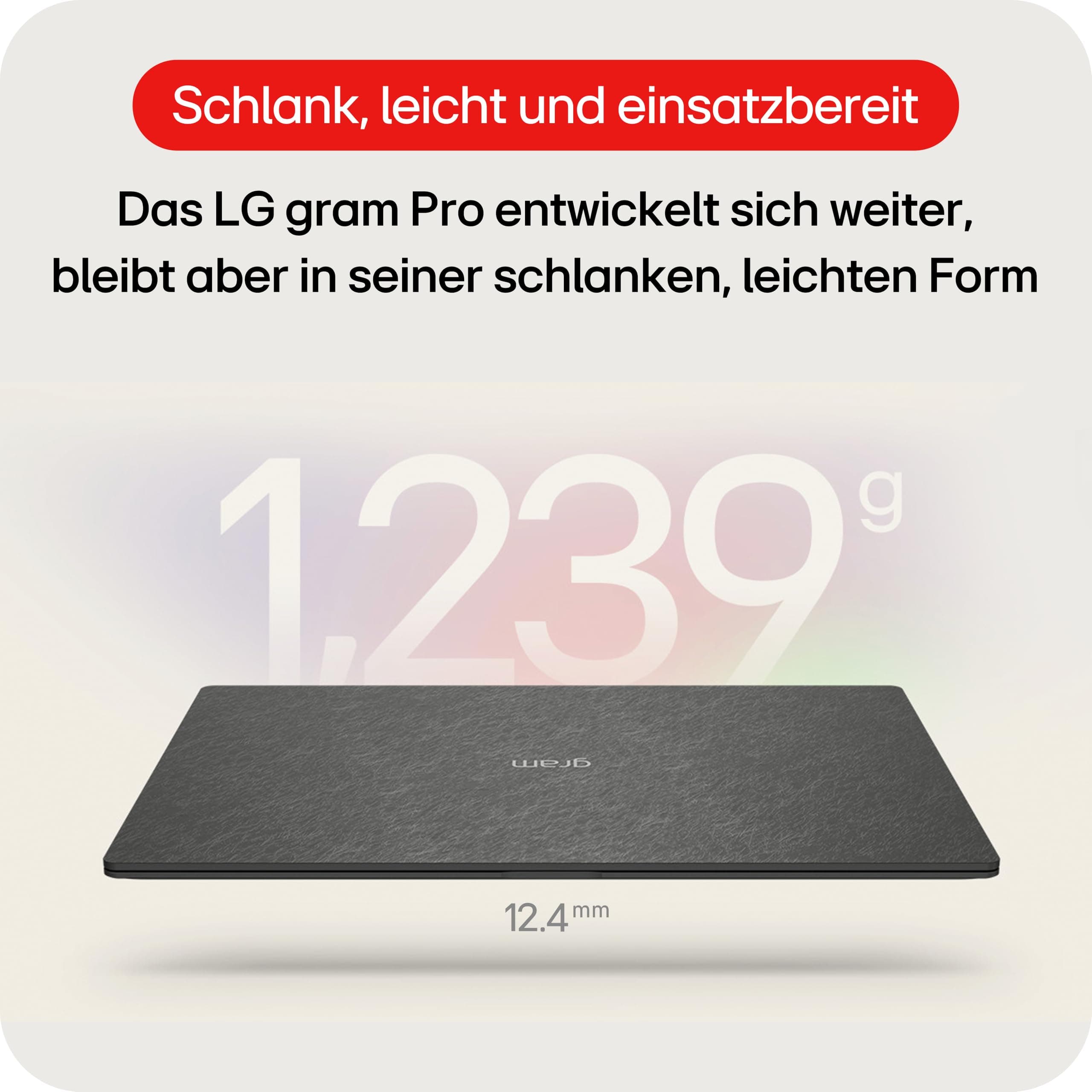 LG gram Pro 16 16Z90TS-G.AU89G (16 Zoll) IPS Notebook, Intel Core Ultra 7 258V, Intel Arc™ Graphics 140V, 16GB RAM, 1TB SSD, federleicht (1,239 kg), gram AI, Copilot+ PC, 77 Wh, Thunderbolt 4, Schwarz Intel Core Ultra7 | Windows 11 Home | 2025 16GB RAM | 1TB SSD gram Pro Bild 3