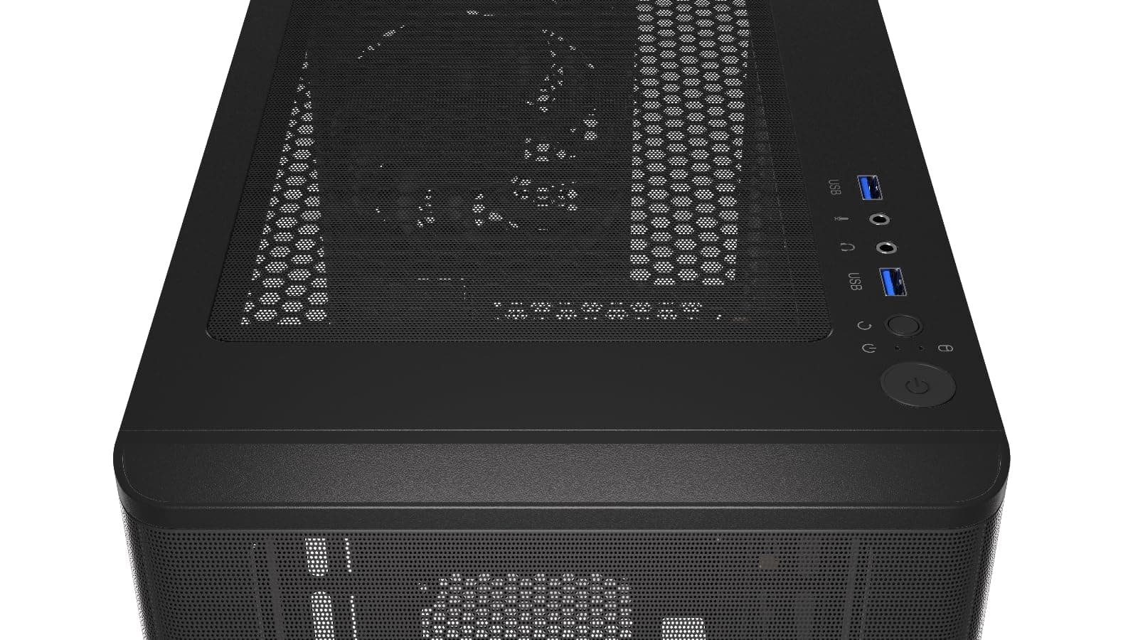 ENDORFY Ventum 200 Solid PC Gehäuse ATX, Mesh Front, 1x Stratus 120 PWM, Unterstützung für 360 mm Radiator, Staubfilter, ATX mATX ITX, Schwarz Bild 5