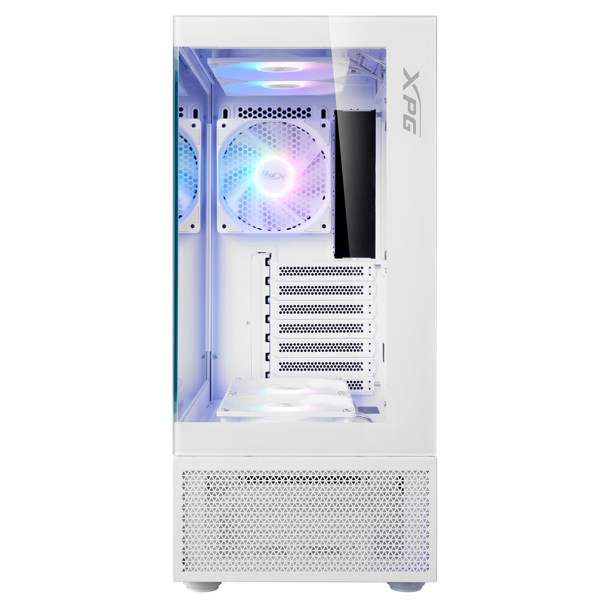 XPG Invader X Mini White ATX Mid Tower PC Case with 5 X ARGB Fans, VGA Support Up to 330mm, CPU Cooler Support Up to 166mm - INVADERXMINIMT-WHCWW Bild 5
