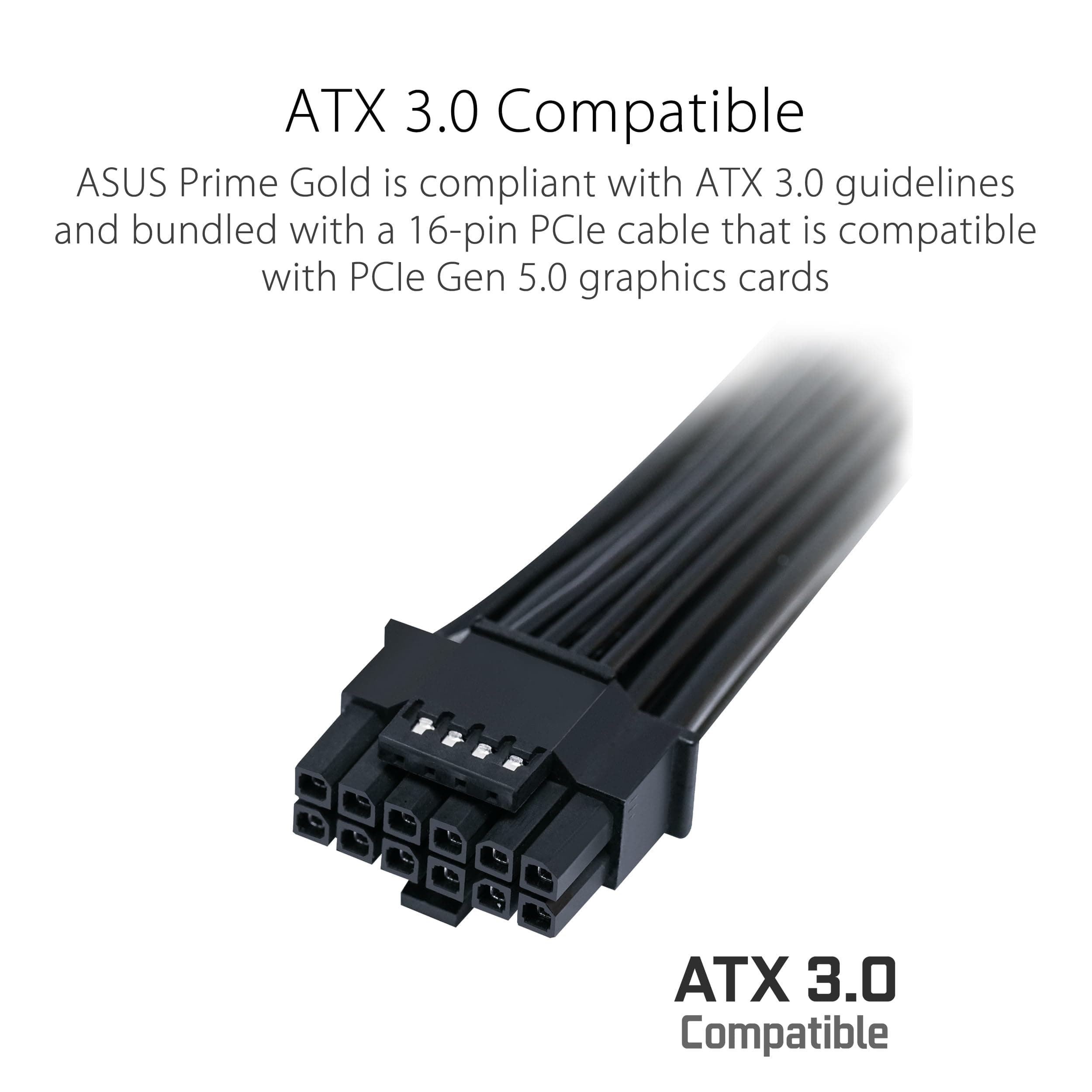 ASUS Prime 850W Gold (850 Watt, ATX 3.0 kompatibel, voll modulares Netzteil, 80+ Gold Zertifiziert, Dual-Kugellager, Zwei Farboptionen in einem, 8 Jahre Garantie) Bild 7