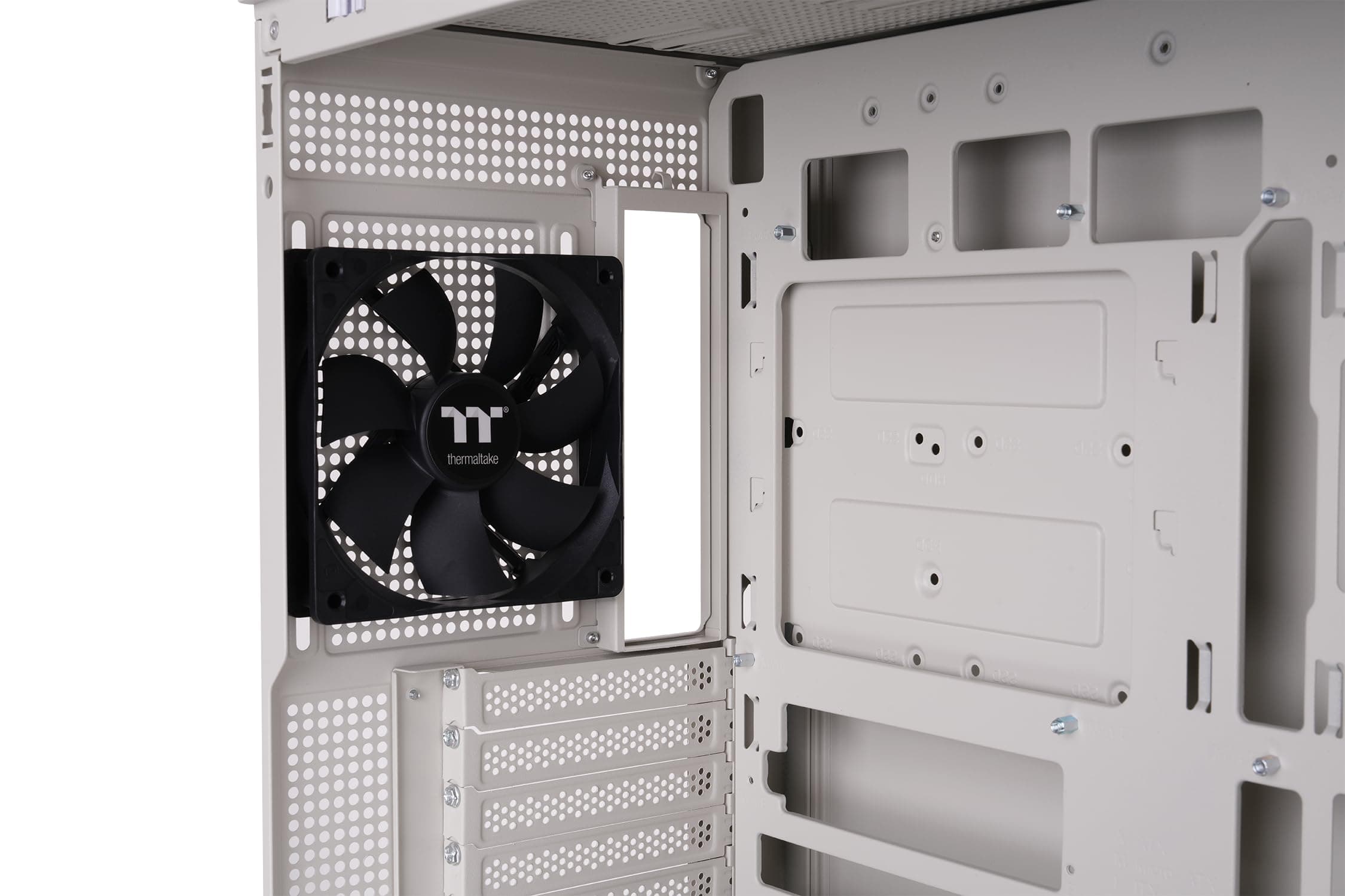 Thermaltake Retro 360 | Mid-Tower-ATX-Gehäuse im Retro-Design | 2 vorinstallierte 120-mm-Lüfter | Seitenscheibe aus gehärtetem Glas | Kompatibel mit Grafikkarten bis 400 mm und AIO-Kühlern bis 360 mm Bild 6
