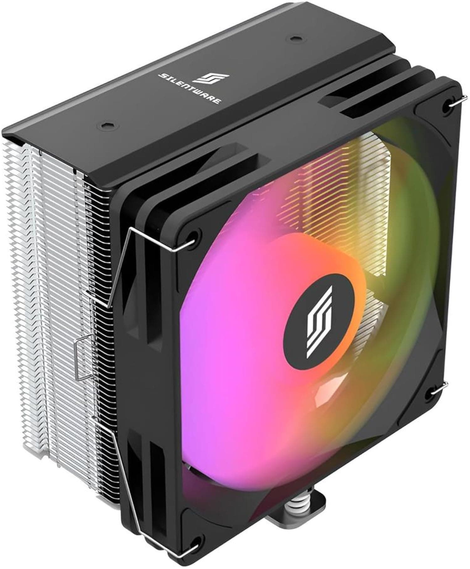 Bora RGB CPU-Luftkühler, 5 Kupfer-Heatpipes, 120mm leiser PWM Lüfter mit Hydro-Lager, A-RGB Beleuchtung, TDP bis 215W, Kompatibel mit Intel LGA 115X/1200/1700/1851 und AMD AM4/AM5 Bild 2