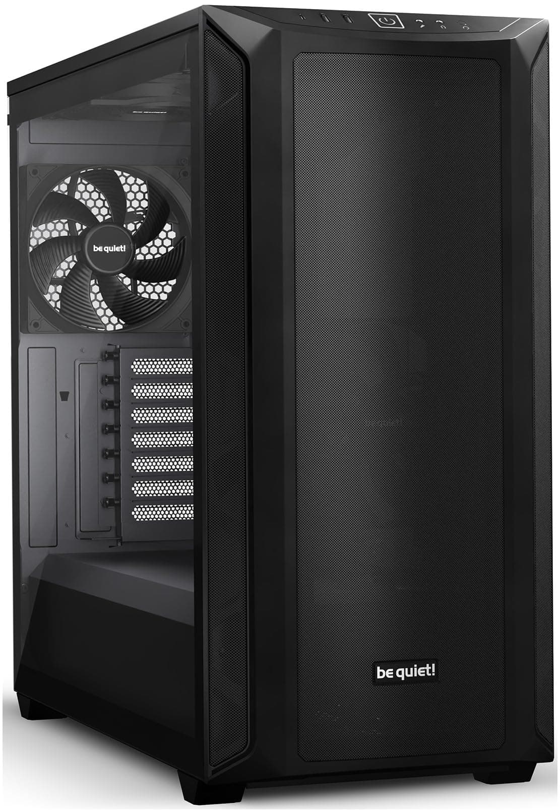 be quiet! Shadow Base 800 PC-Gehäuse, Pure Wings 3 140mm PWM-Lüfter, USB 3.2 Gen. 2 Type C, maximaler Airflow, Open-Mesh-Design, E-ATX Mainboard, 420mm Radiatoren, Seitenfenster aus Temperglas Bild 2