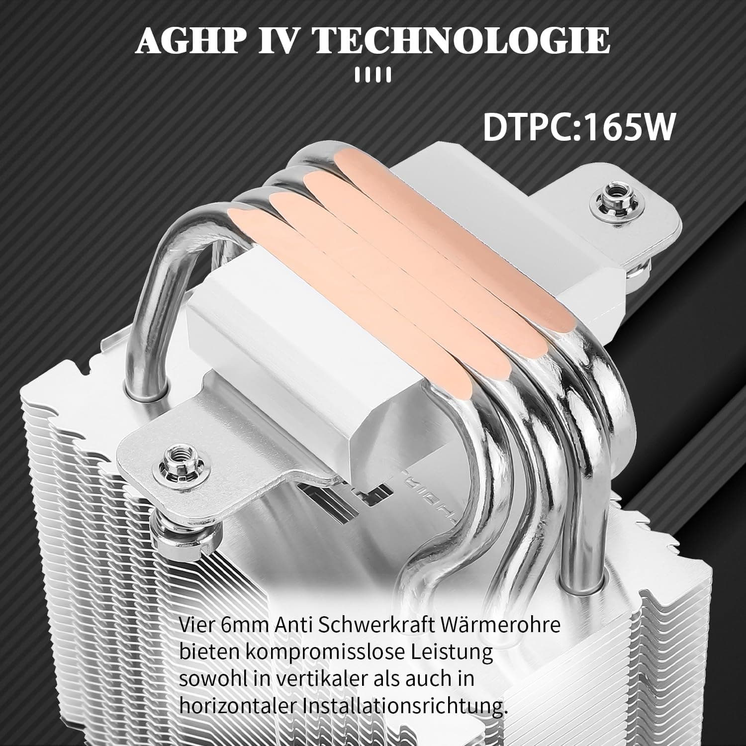 Thermalright Assassin X 90 SE ARGB CPU-Luftkühler,4 Heatpipes,TL-P9-S PWM ARGB Lüfter, Computer-Kühlkörper Kühler CPU, AGHP 4.0 Technologie,für AMD AM4 AM5/Intel LGA 1150/1151/1200/1700 AX90 SE ARGB Bild 3