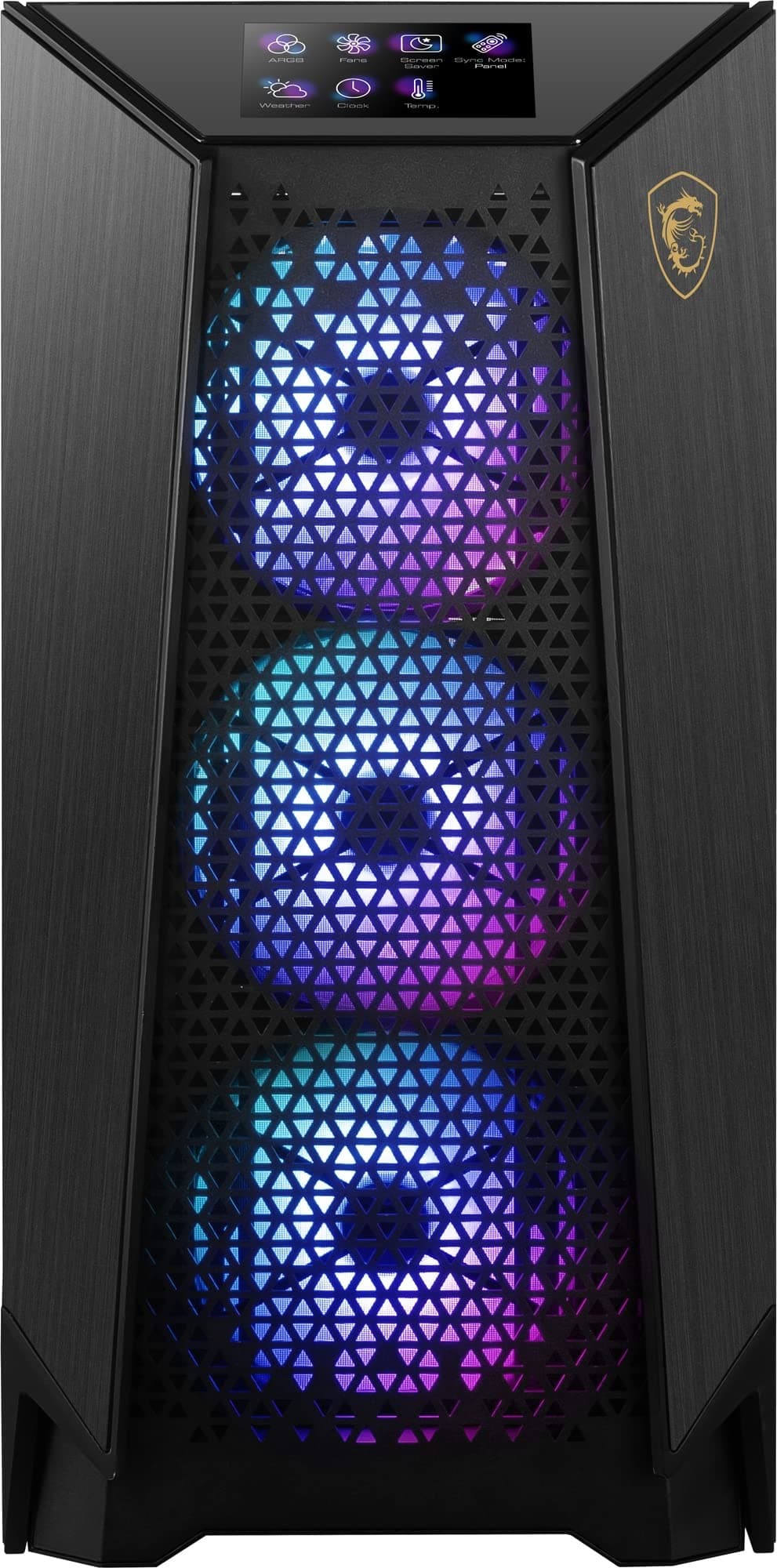 MSI Meg Prospect 700R PC-Gehäuse, Mid-Tower, E-ATX-Kapazität, IPS-Touchscreen, modulares Seitenpanel, 4 x 140 mm ARGB-Lüfter, USB 3.2 Gen, 2 x 2 Typ-C Bild 5