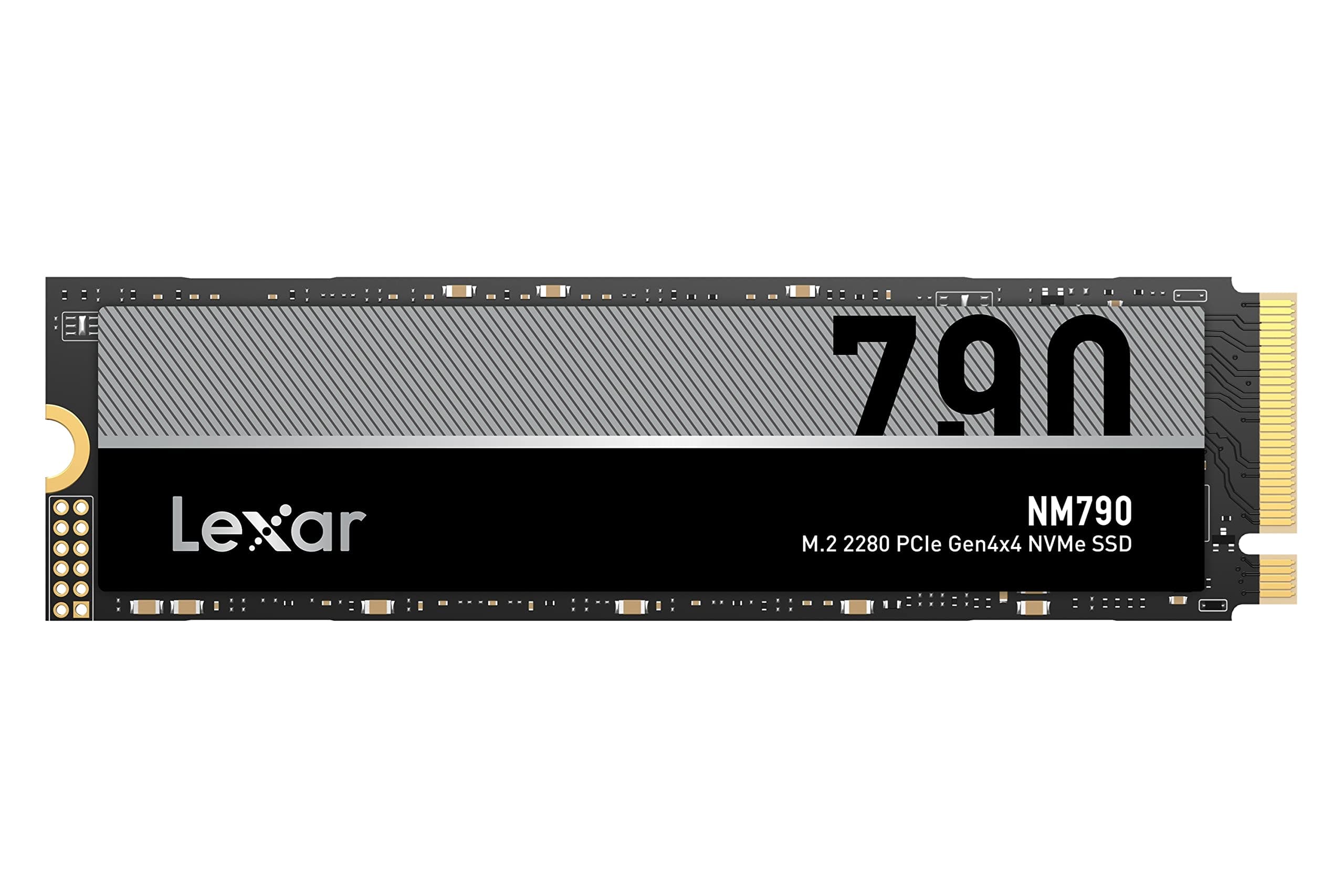 Lexar NM790 1TB Interne SSD, M.2 2280 PCIe Gen4x4 NVMe 1.4 , Bis zu 7400MB/s Lesen, 6500MB/s Schreiben, Solid-State-Laufwerk für PS5, PC, Laptop und Gamer (LNM790X001T-RNNNG) Bild 2