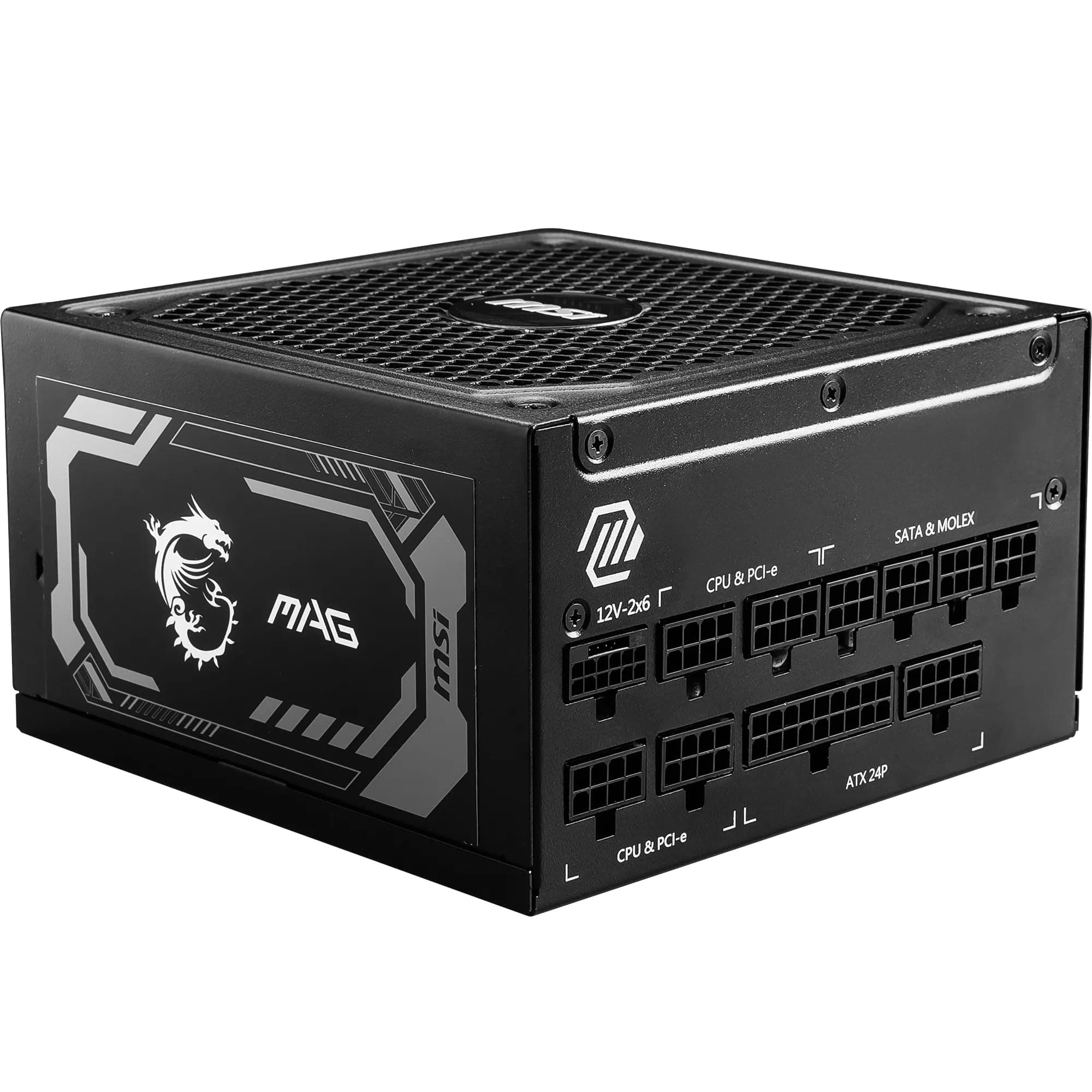 MSI MAG A1250GL PCIE5 Power Supply Unit, 1250W, 80 Plus Gold, ATX 3.1, PCIe 5.1 GPU Support, ATX PSU, Black Flat Cable Bild 2