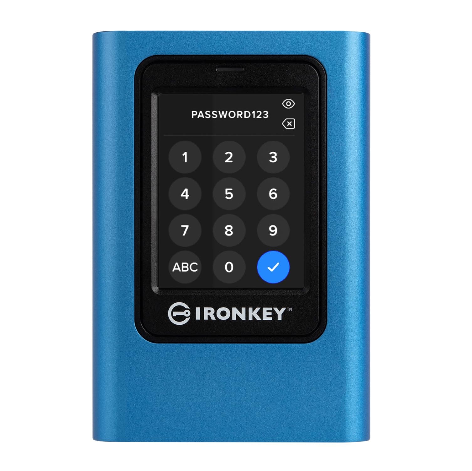 Kingston IronKey Vault Privacy 80 - Externe SSD - FIPS 197-zertifiziert mit XTS-AES-256-Bit-Verschlüsselung- Up to 250MB/s beim Lesen, 250MB/s beim Schreiben - IKVP80ES/960G