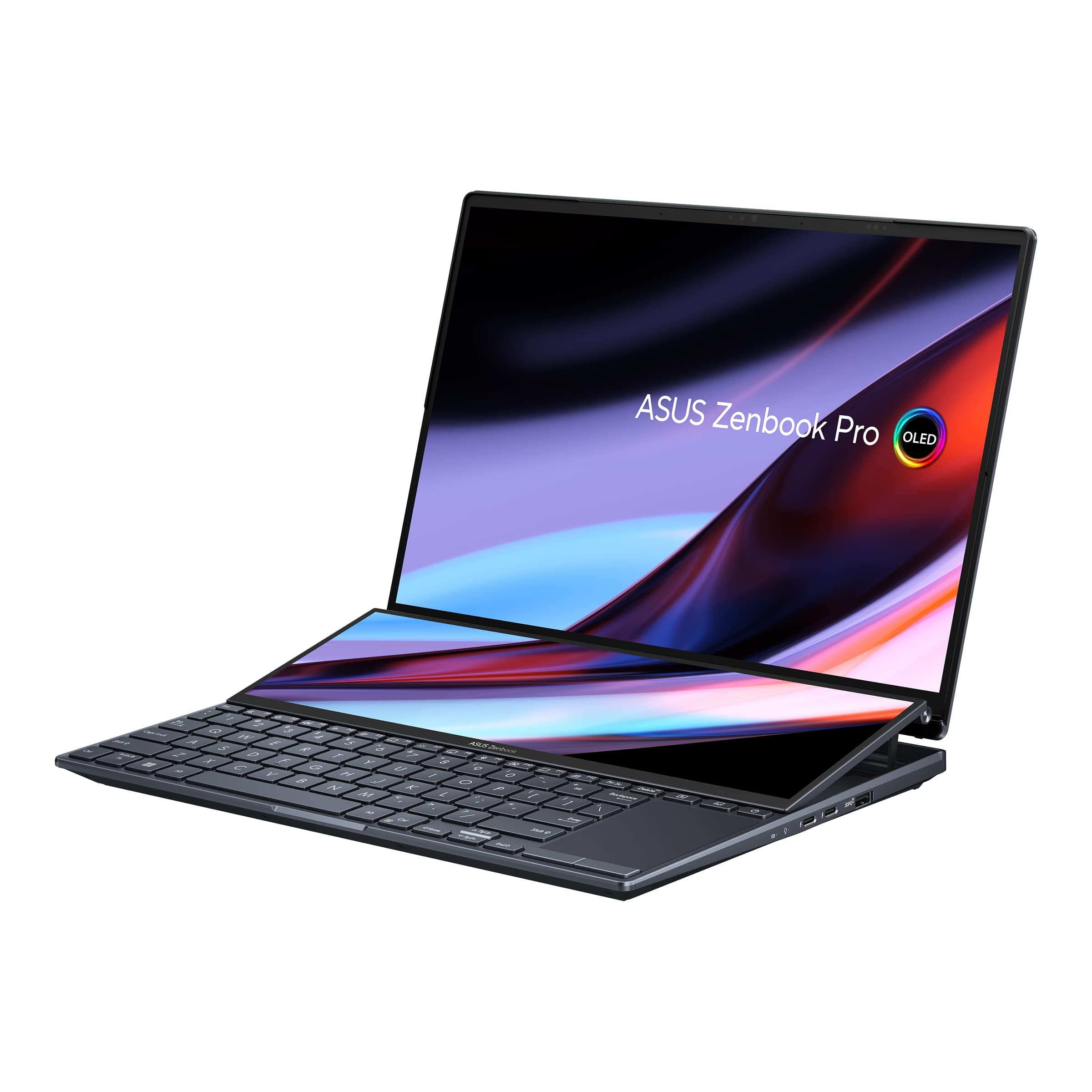 ASUS Zenbook Pro 14 Duo OLED OLED UX8402ZE-M3050W – Laptop 14,5 Zoll WQXGA+ (Core I7-12700H, 16GB RAM, 512GB SSD, GeForce RTX 3050 TI 4GB, Windows 11 Home) TECNOLóGICO- TECLADO QWERTY ESPAñOL Bild 2