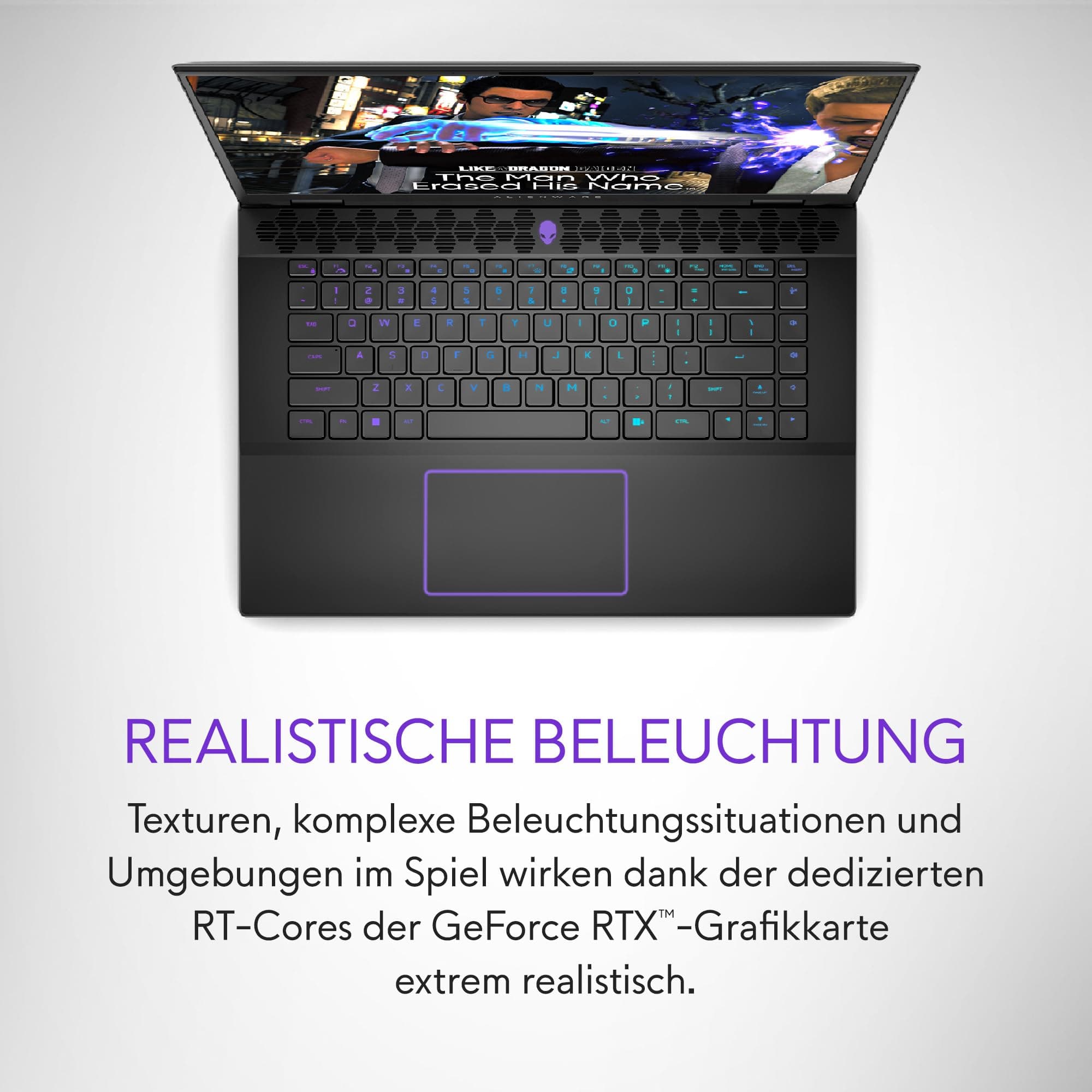 Alienware m16 R2 Gaming Laptop - 16 Inch QHD+ 240Hz, Intel Core Ultra 7 Series 1, 16GB RAM, 1TB SSD, NVIDIA GeForce RTX 4060, Windows 11 Home, German AlienFX Keyboard - Dark Metallic Moon Core Ultra 7 155H 16 GB 1 TB NVIDIA RTX 4060 Bild 4