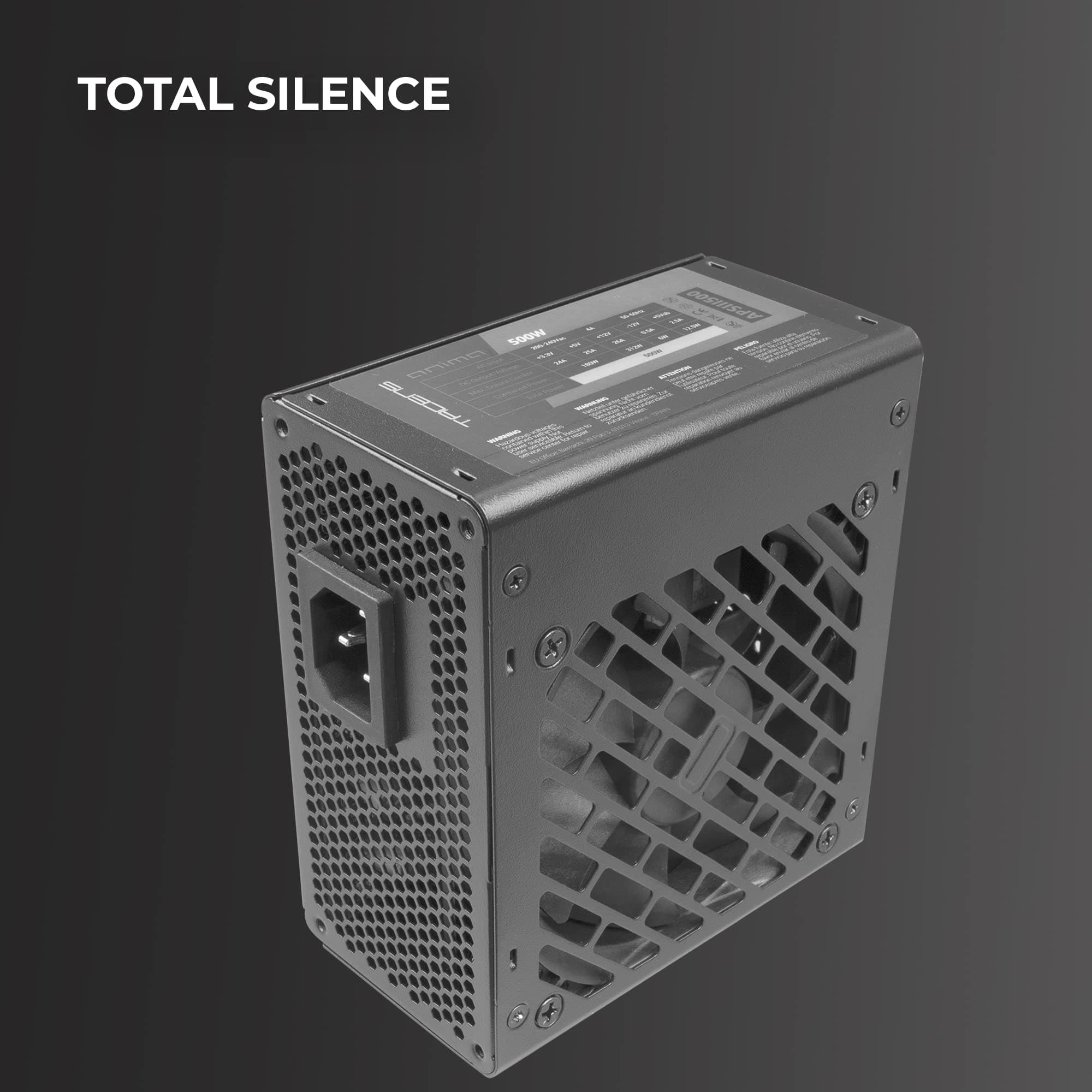 Tacens Anima APSIII500, Netzteil PC SFX 500W, SMD Technologie 85% Bronze 12V, Ultraleiser 9cm Lüfter, Schwarz Bild 7