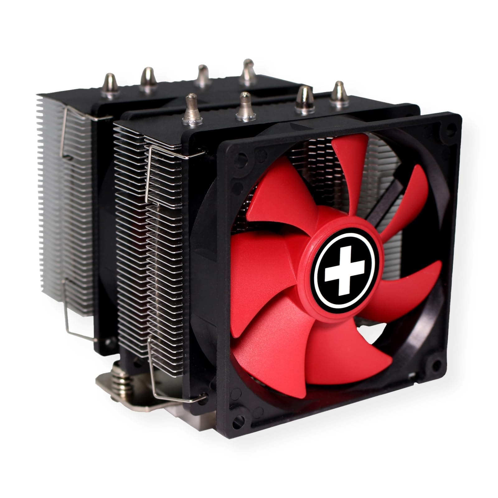 Xilence M504D AMD und Intel Tower CPU Kühler, AM5/AM4, LGA 2066/2011/1700/1200/1151/1150/1155/1156, 180W TDP, leise 2x 92mm PWM Lüfter, optimal für hohe Kühlanforderungen im Gaming/Streaming, schwarz Bild 7