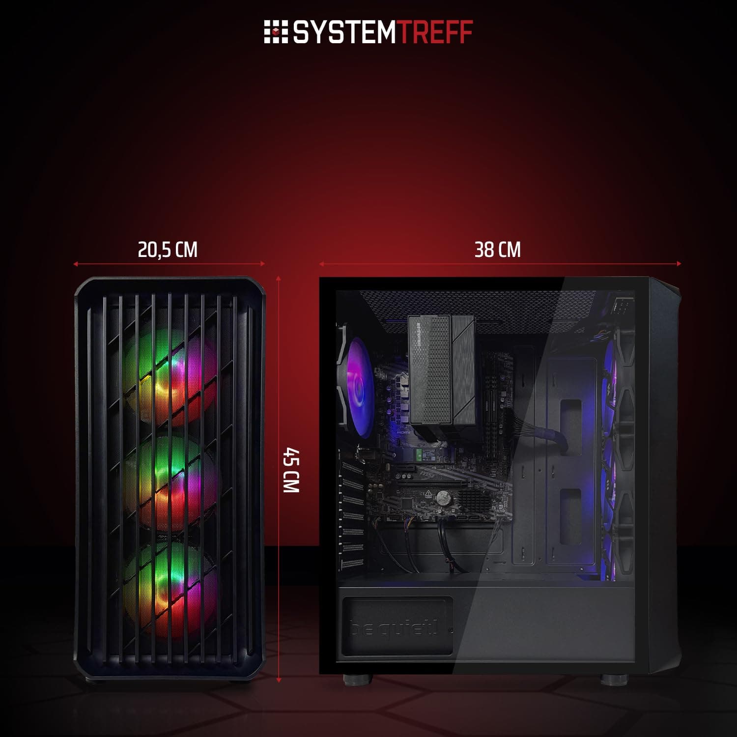 SYSTEMTREFF Gaming PC Intel Core i5-13600K 6x5.1GHz | Nvidia RTX 5060 8GB DX12 | 1TB M.2 NVMe | 32GB DDR4 RAM | Windows 11 | WLAN Desktop Computer Rechner für Gamer, Zocker & Streamer Bild 7