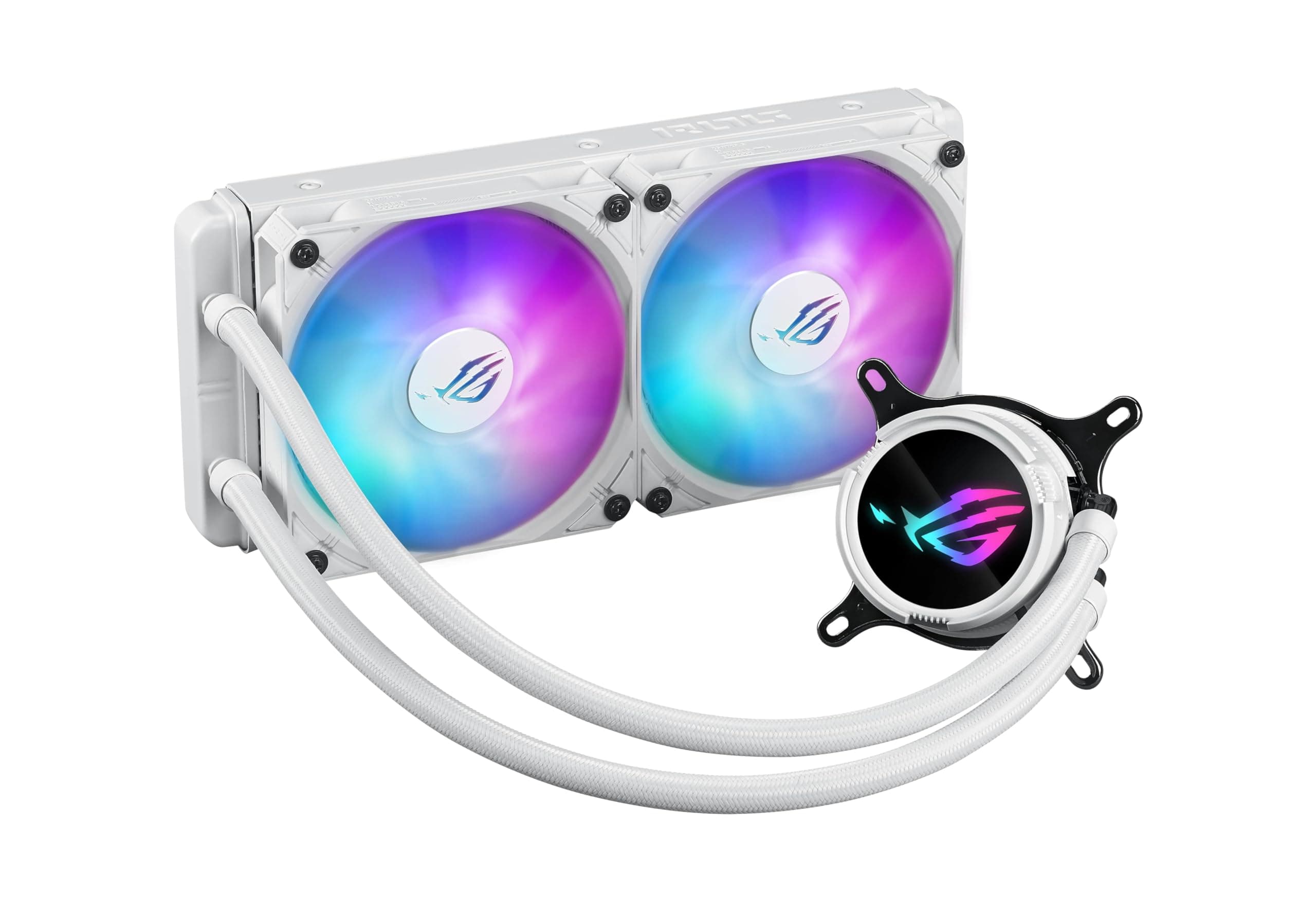 ASUS ROG STRIX LC III 240 ARGB White Edition All-in-One Flüssig-CPU-Wasserkühlung weiß (2x adressierbare ROG ARGB-Lüfter, Asetek-Pumpe 7. Generation V2, Intel LGA 1700, 1200, 115X, AMD AM5, AM4) Bild 4