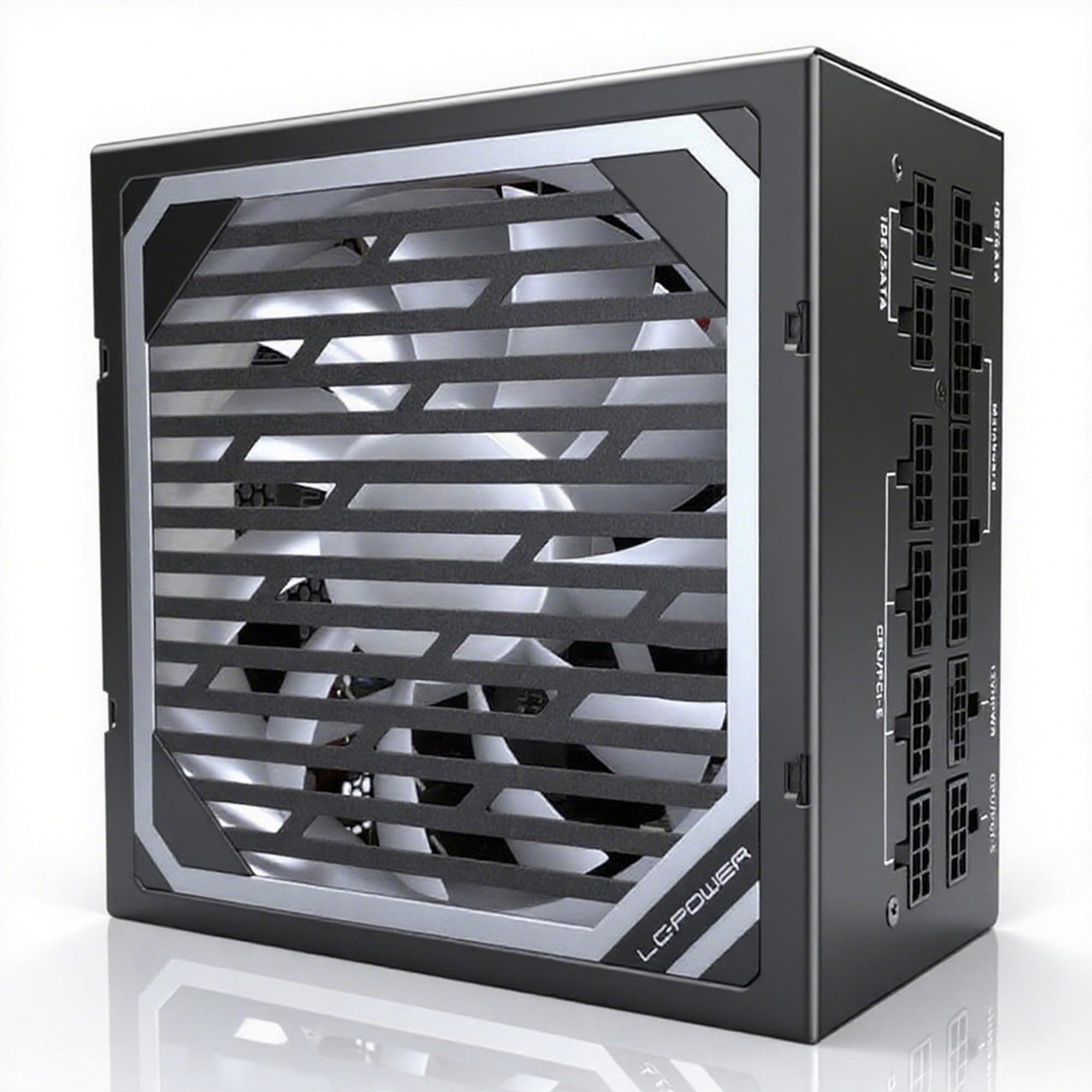 LC-POWER Super Silent Modular 850W Netzteil PC, 80 Plus Gold, ATX 3.0, PCIe 5.0, Voll Modular, 135mm Lüfter, Leise Gaming Netzteil, PC Gaming Netzteil 850 Watt - Schwarz(LC6850M-V3.0) Gold 850W V3.0 Bild 2