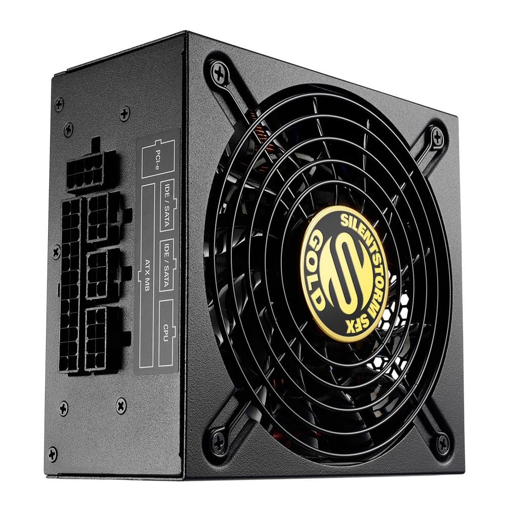 Sharkoon SilentStorm SFX Gold PC-Netzteil (500 Watt, SFX, Kabelmanagement)
