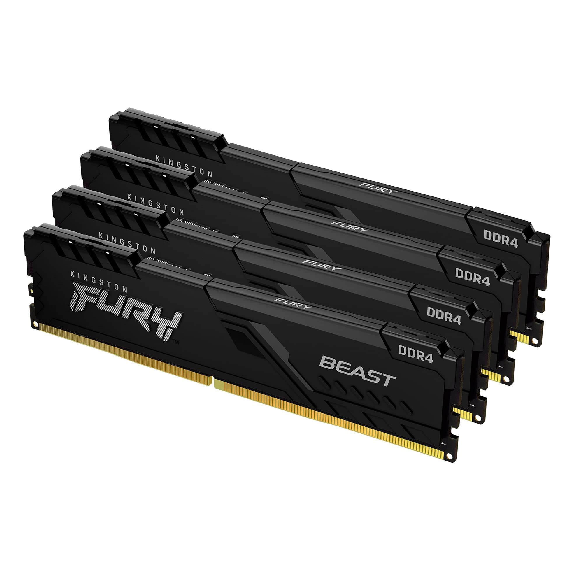 Kingston FURY Beast 128GB (4x32GB) 3600MHz DDR4 CL18 Desktop Speicher Kit mit 4 KF436C18BBK4/128 Bild 2
