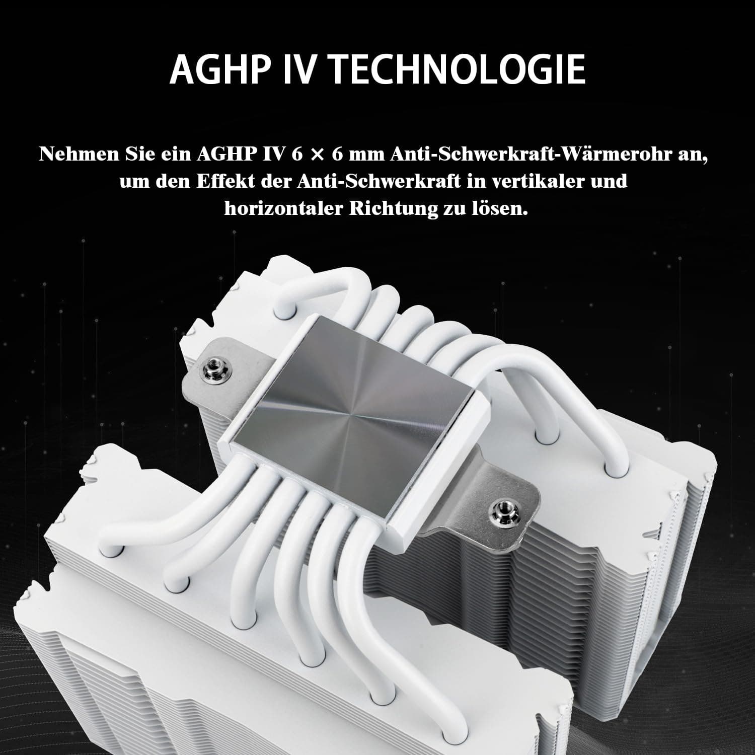 Thermalright Peerless Assassin 140 Weiß CPU-Luftkühler, 6 Heatpipes, Dual-PWM-Lüfter und Doppeltürme, 158 mm hohe CPU-Kühlung mit oberer Abdeckung, für AM4 / AM5 und Intel LGA 1851/1700/1150/1151/1200 PA140 White Bild 3