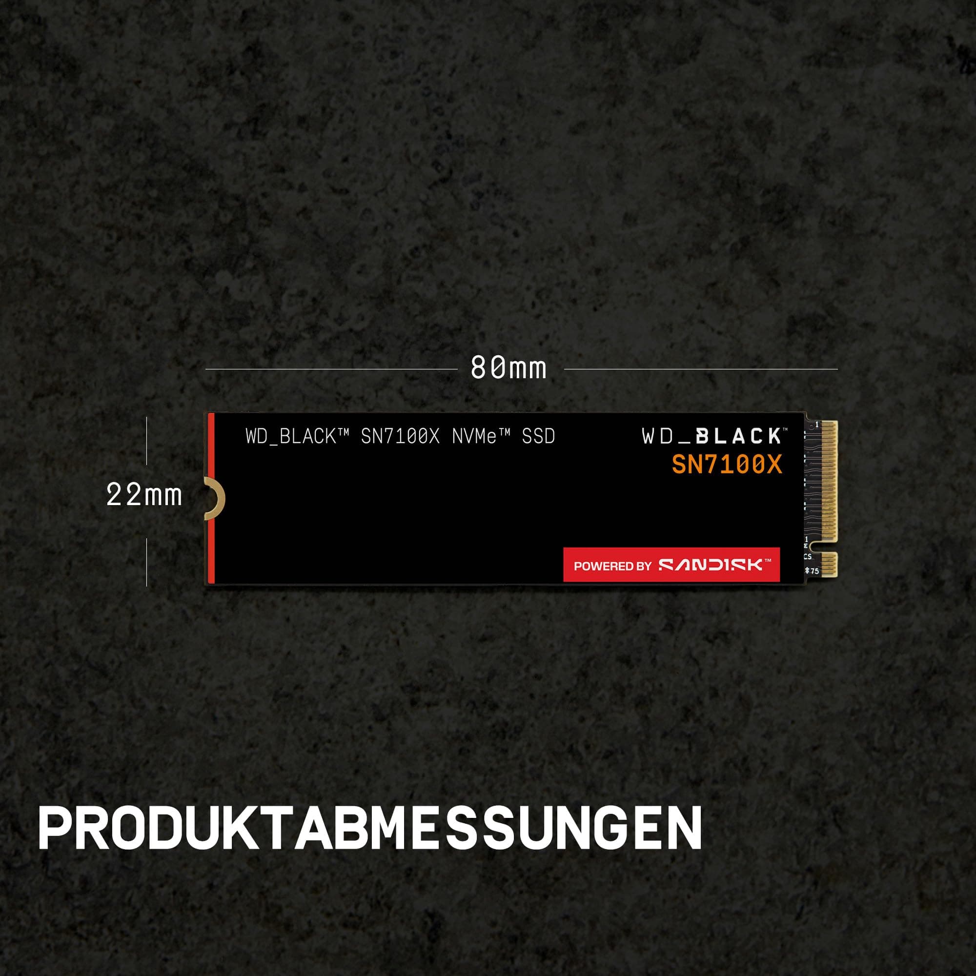 WD_Black SN7100X NVMe SSD 2 TB (Speicher mit Lesegeschwindigkeiten bis zu 7.250 MB/s, Offiziell lizenzierter Speicher für ROG Xbox Ally (X) und PC, PCIe Gen4, 1 Monat Xbox Game Pass Ultimate) SSD 2TB Bild 5