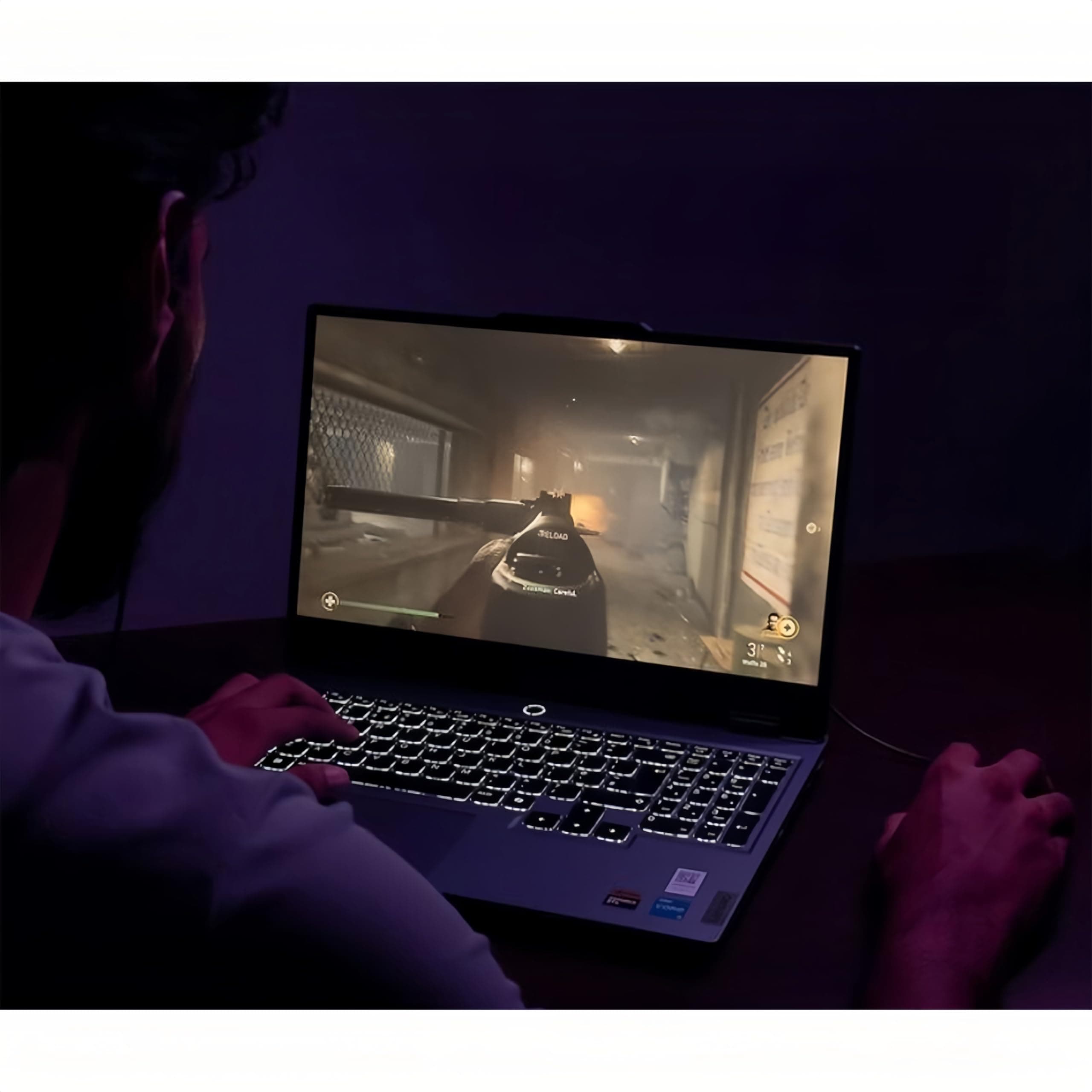 Lenovo LOQ 15 Gaming Laptop - RTX 4050 - Intel Core i5-12450HX Beat AMD Ryzen 7 4800H - 32GB RAM| 2TB SSD - 15,6 Zoll FHD Display 144Hz - Tastatur mit Hintergrundbeleuchtung - Windows 11 - Portatil Bild 7