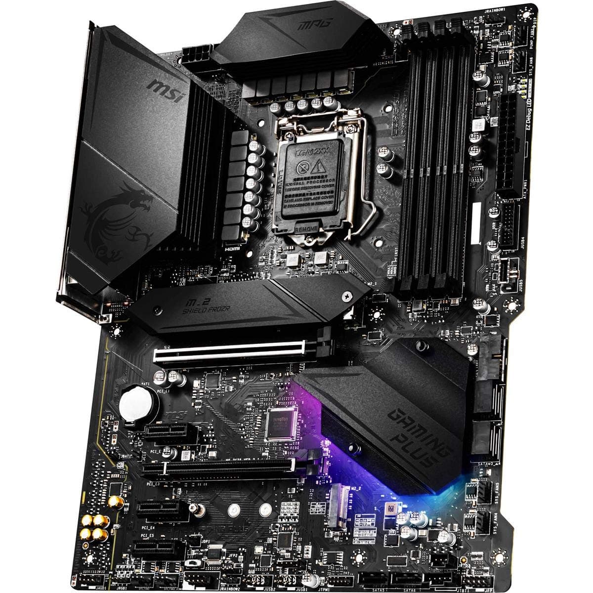 MSI MPG Z490 Gaming Plus Motherboard (ATX, Intel Core, LGA 1200 Socket, DDR4, CF, Dual M.2 Slots, USB 3.2 Gen 2, 2.5G LAN, DP/HDMI, Mystic Light RGB) Bild 5