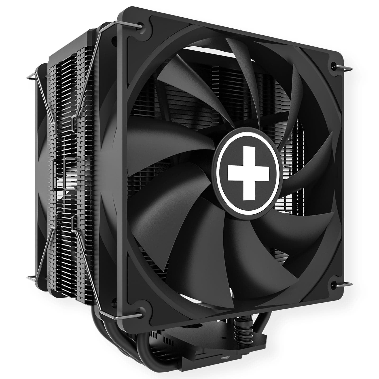 Xilence M705D AMD und Intel CPU Kühler, 2x 120mm Black PWM Lüfter, 220W TDP, schwarz Bild 8