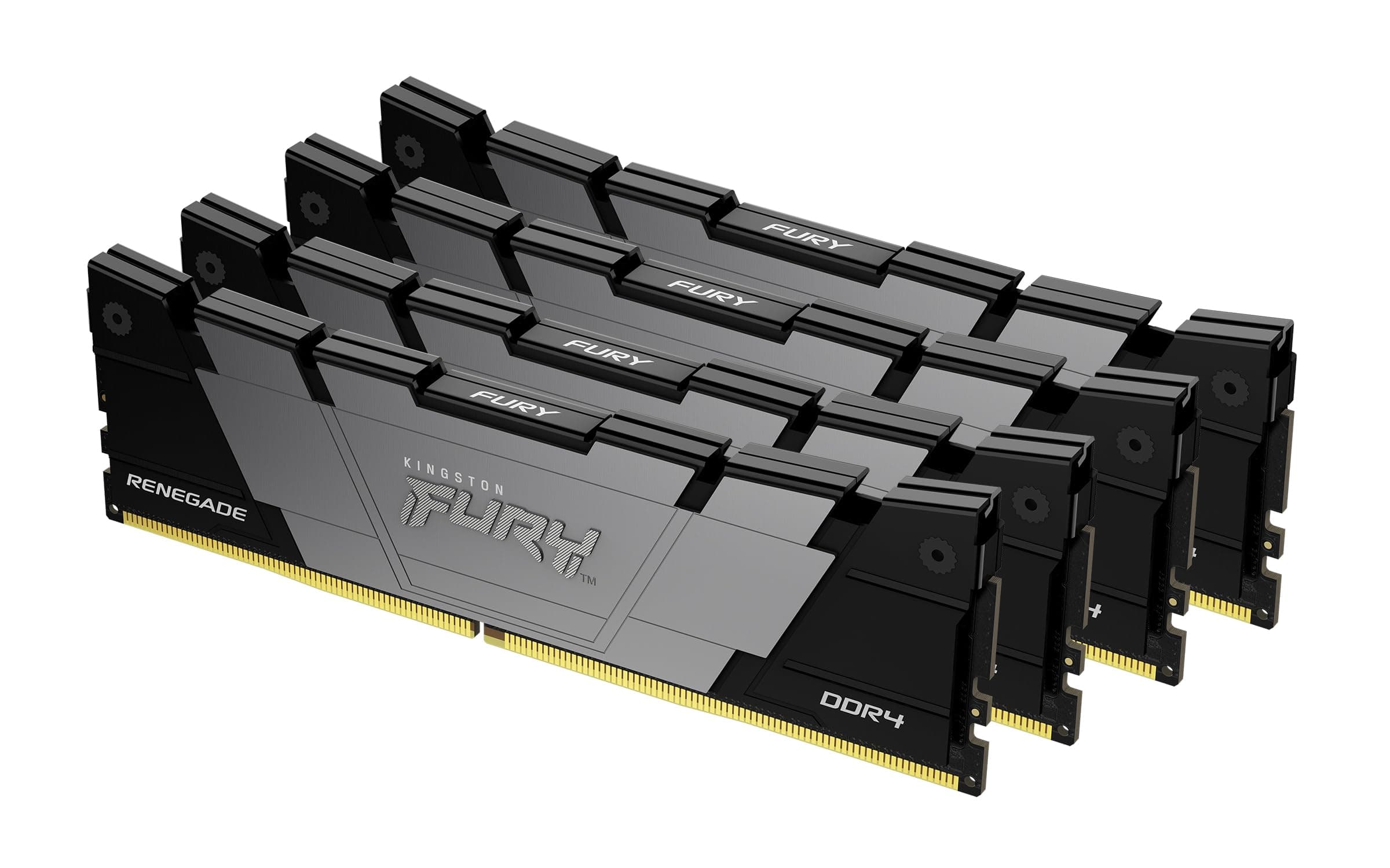 Kingston FURY Renegade 64GB 3600 DDR4 CL16 DIMM (Kit mit 4) Desktop Gaming Speicher - KF436C16RB12K4/64 Bild 2