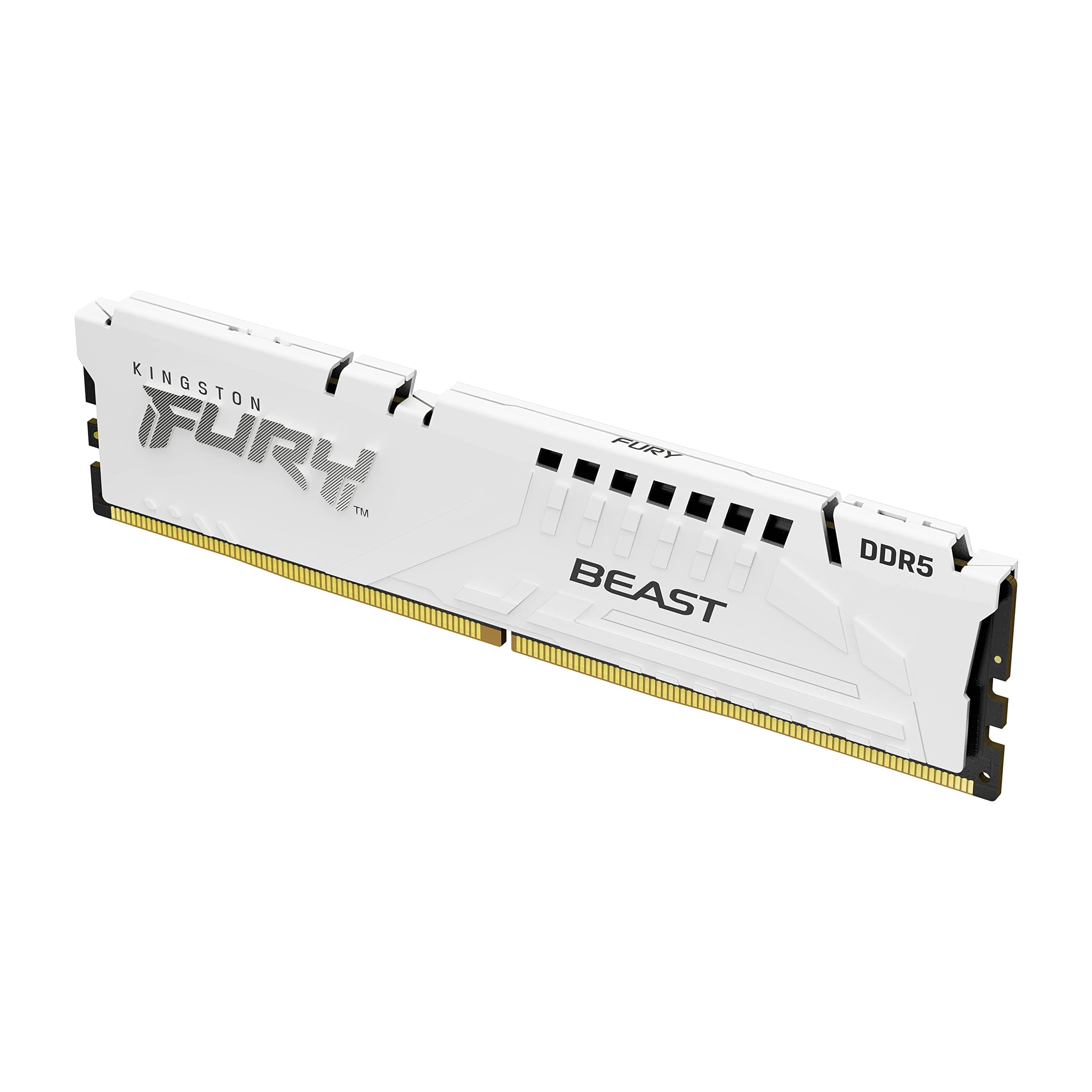 Kingston FURY Beast Weiß DDR5 64GB (2x32GB) 5600MT/s CL40 DIMM Desktop Gaming Speicher Kit mit 2 Intel XMP - KF556C40BWK2-64 Bild 2