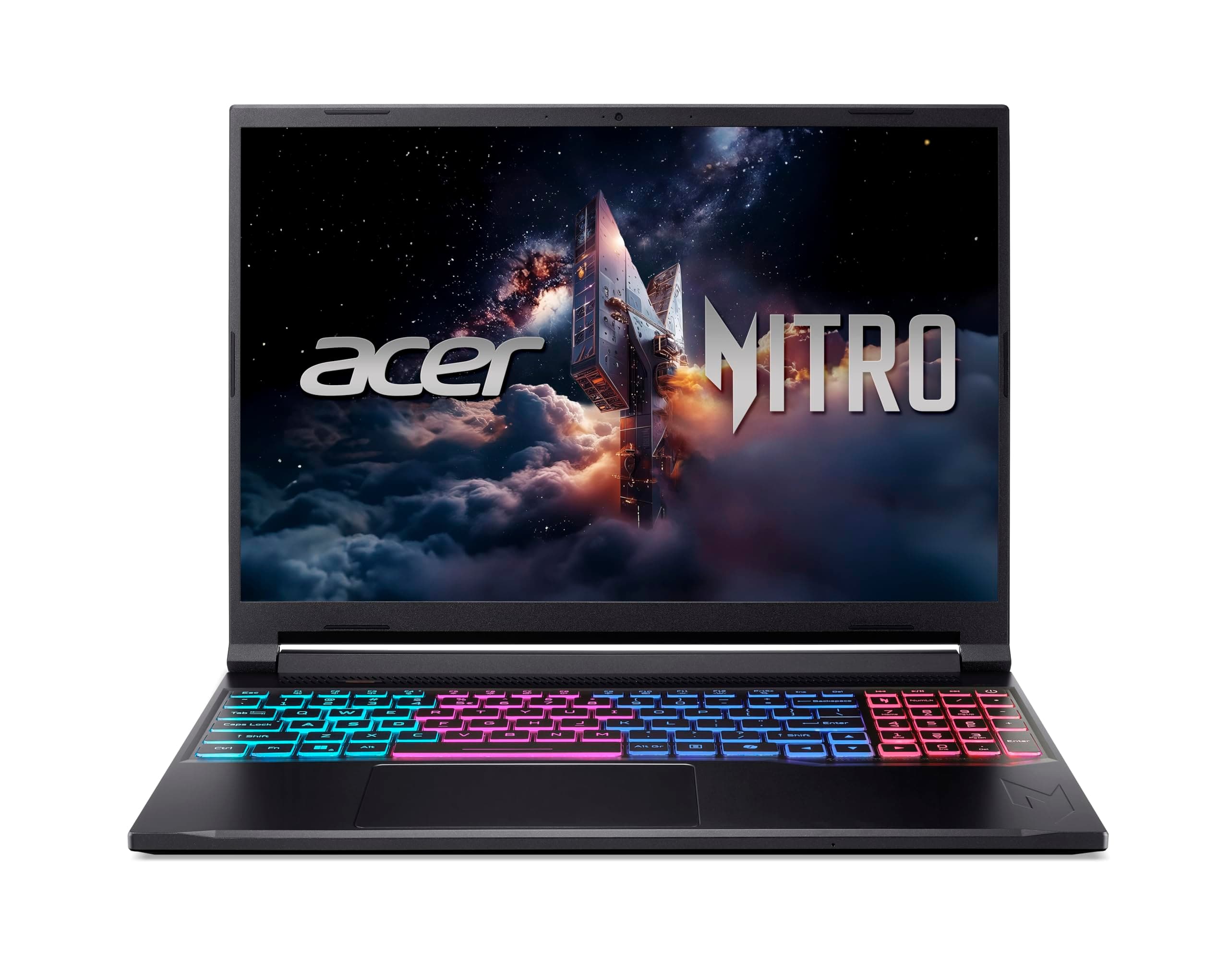 Acer Nitro V 16S AI (ANV16S-41-R93W) Gaming Laptop, 16" WQXGA IPS 180Hz Display, AMD Ryzen 7 260, 16 GB RAM, 1 TB GB SSD, NVIDIA GeForce RTX 5070, Windows 11, QWERTZ Tastatur, schwarz