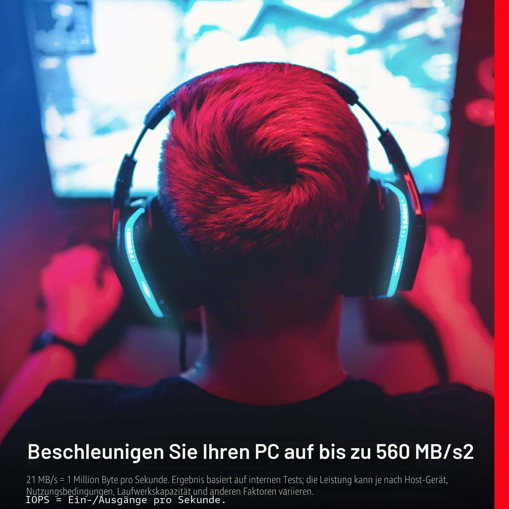SanDisk Ultra 3D 1 TB SSD interne SSD Festplatte ( intern 2,5 Zoll, stoßbeständig, 3D NAND-Technologie, n-Cache 2.0-Technologie, 560 MB/s Übertragungsraten) Schwarz, Festkörper-Laufwerk Ultra 3D SSD - New 1 TB SATA SSD Bild 4