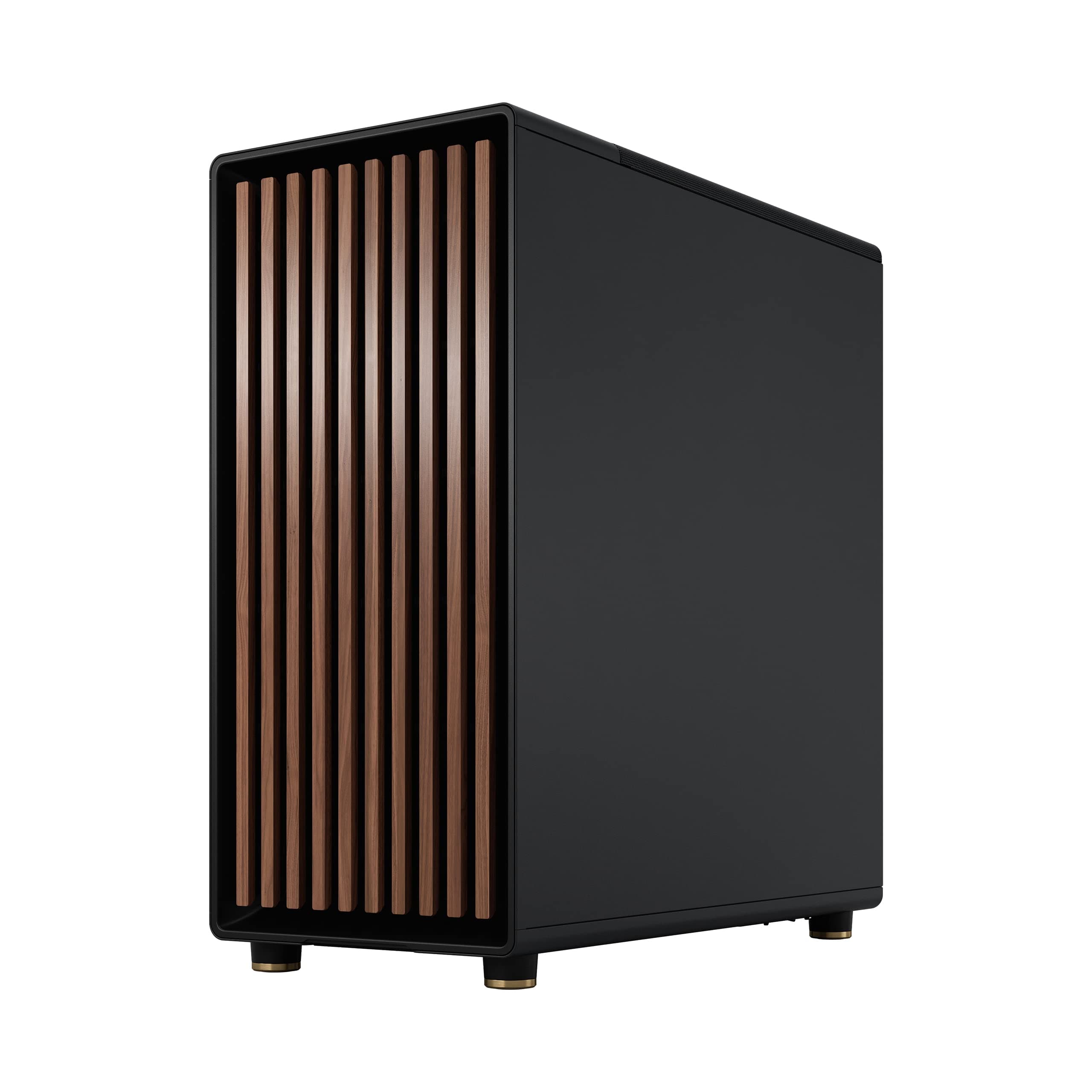 Fractal Design North ATX Mid-Tower PC-Gehäuse - Holzfront | Tempered Glass Seitenpanel, zwei 140-mm-Lüfter enthalten, USB-C, Airflow optimiert für Gaming PC North Black TG Dark Bild 7